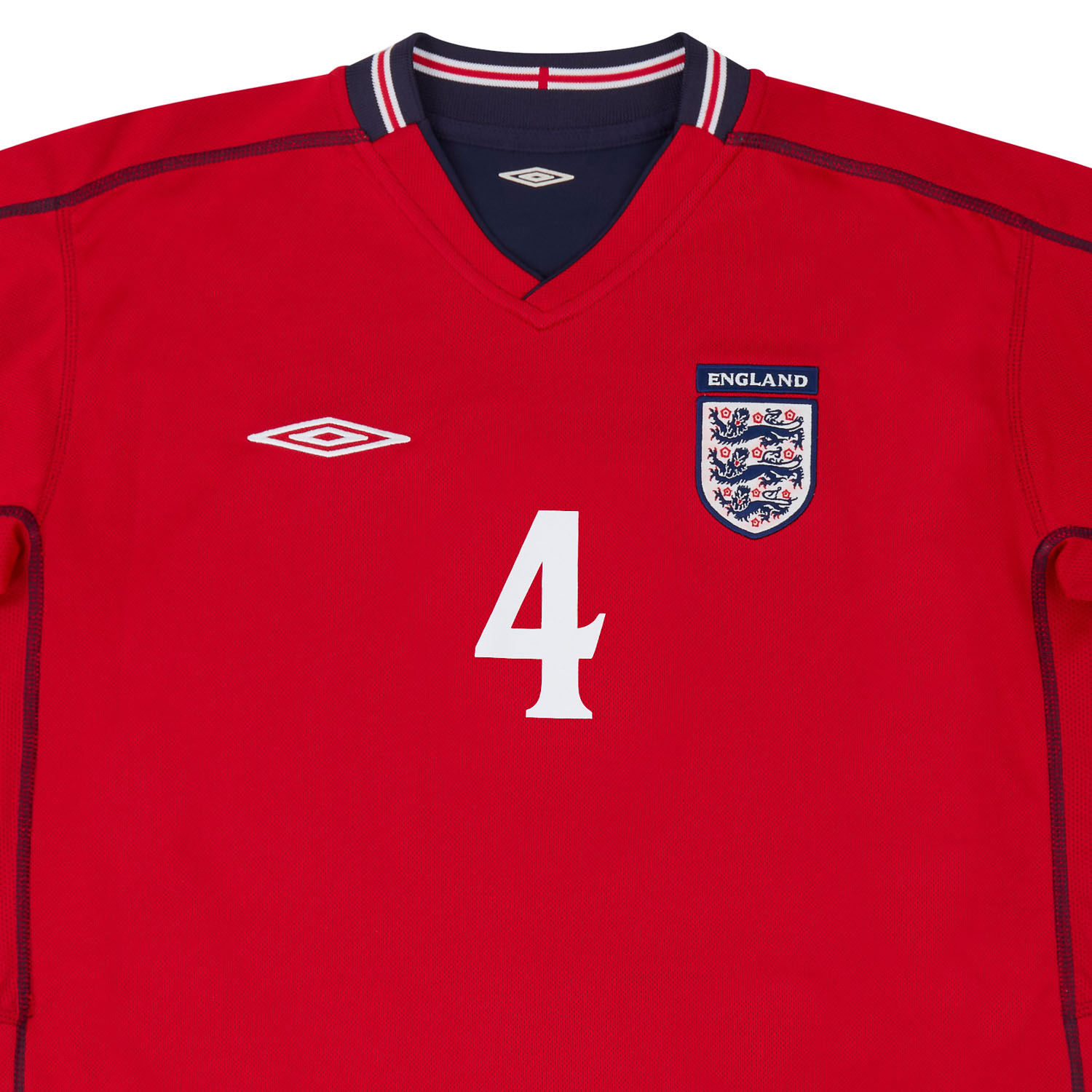 2002-04 England Away Shirt Gerrard #4 - 9/10