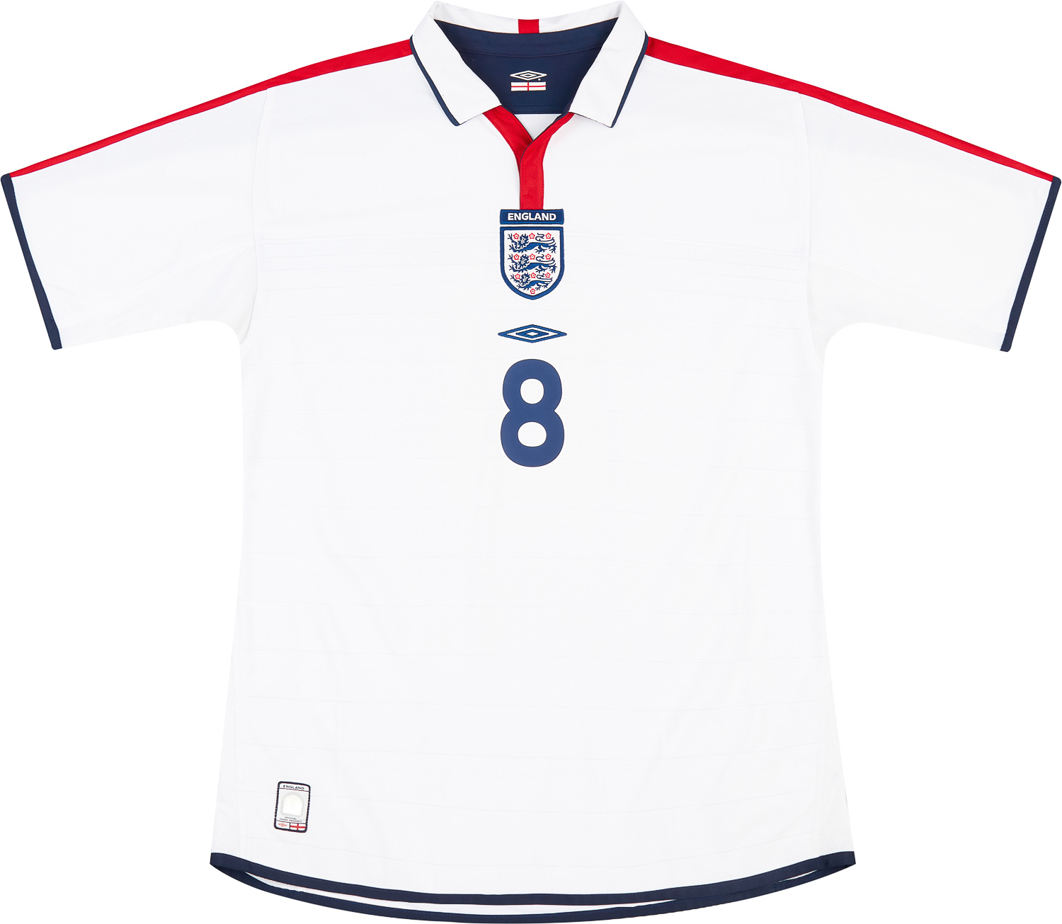 2003-05 England Home Shirt Scholes #8 - 6/10