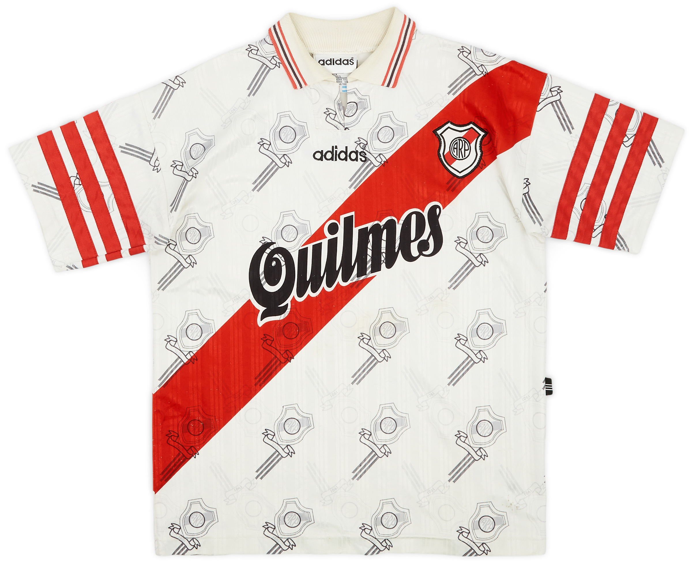 1996-98 River Plate Home Shirt - 8/10 - (XL.Boys)