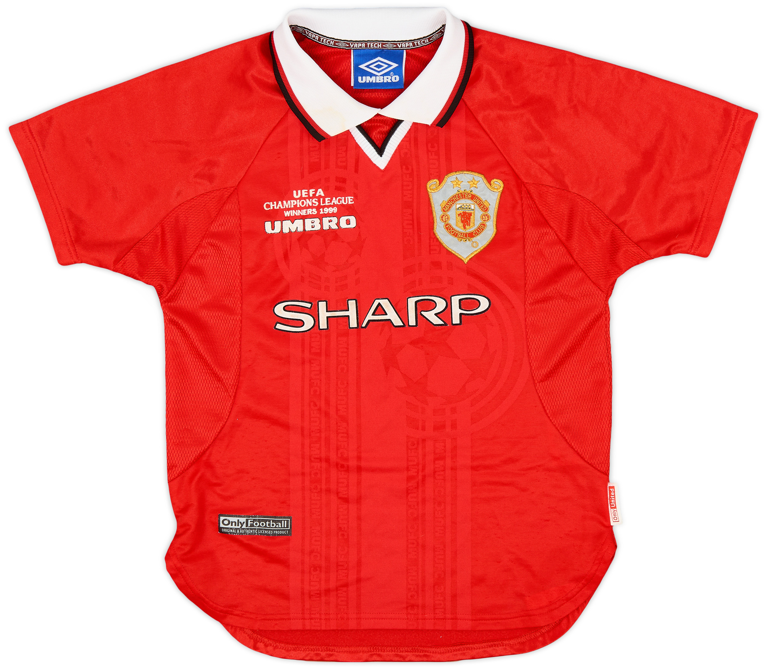1999-00 Manchester United 'CL Winners' Shirt - 7/10 - (M.Boys)