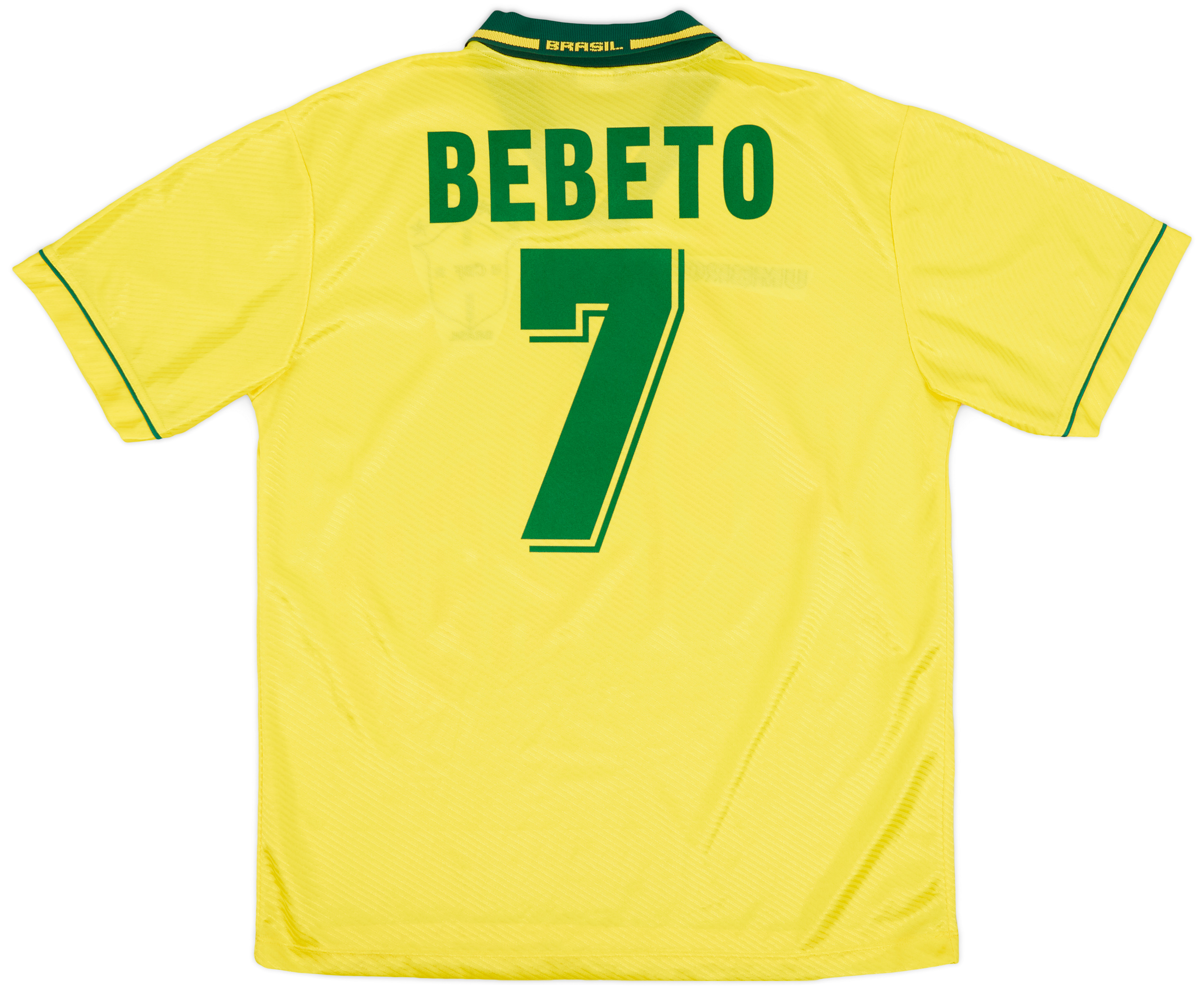 1994 Brazil Home Shirt Bebeto #7 - 9/10 - (XL)