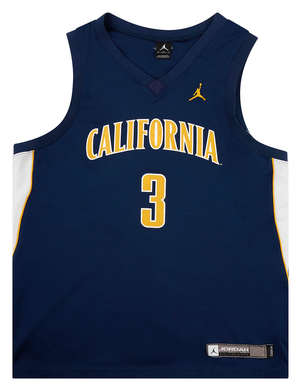 2009-10 California Golden Bears Randle #3 Jordan Jersey (Away) XL