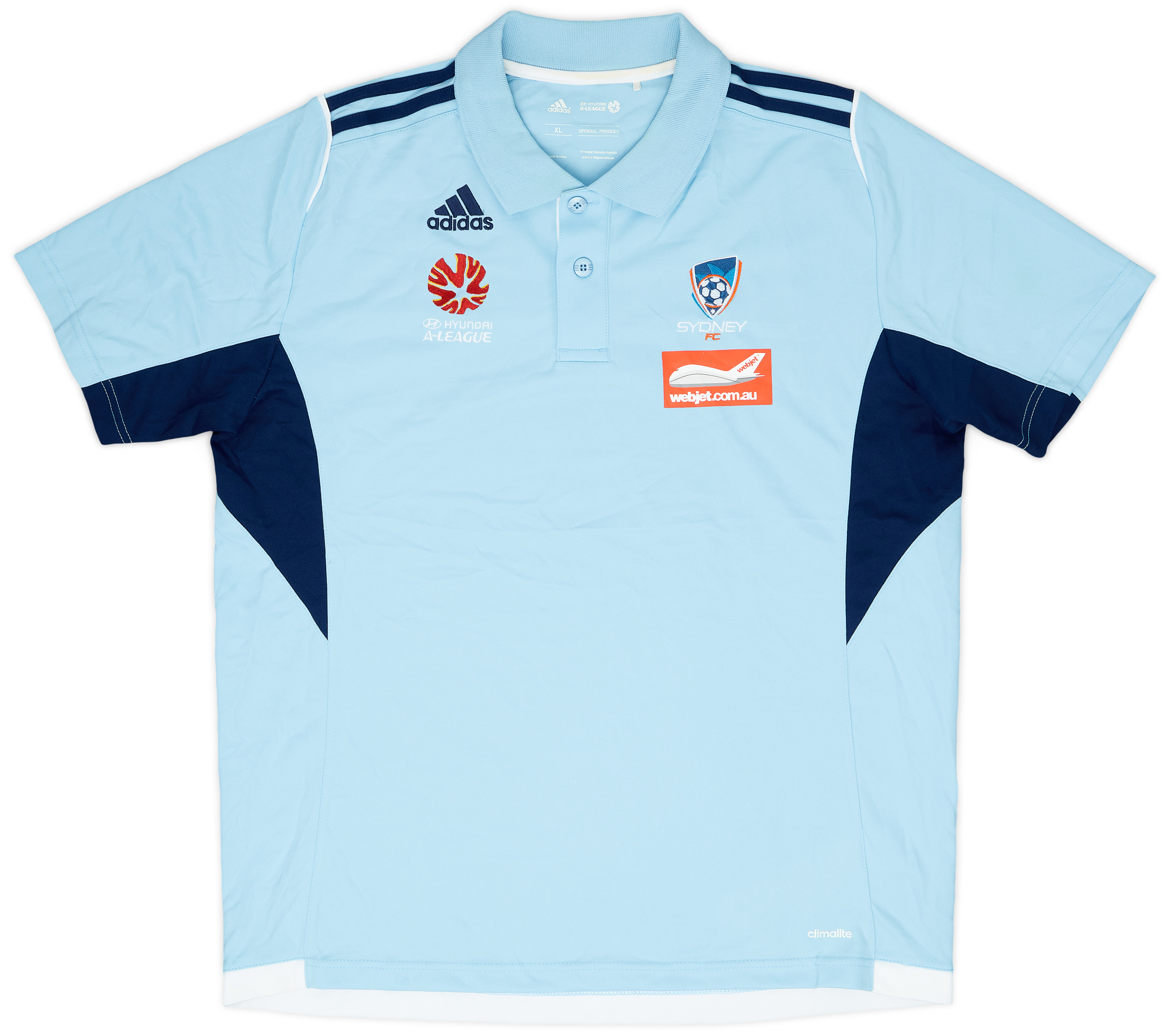 2014-15 Sydney FC adidas Polo Shirt - 8/10 - (XL)