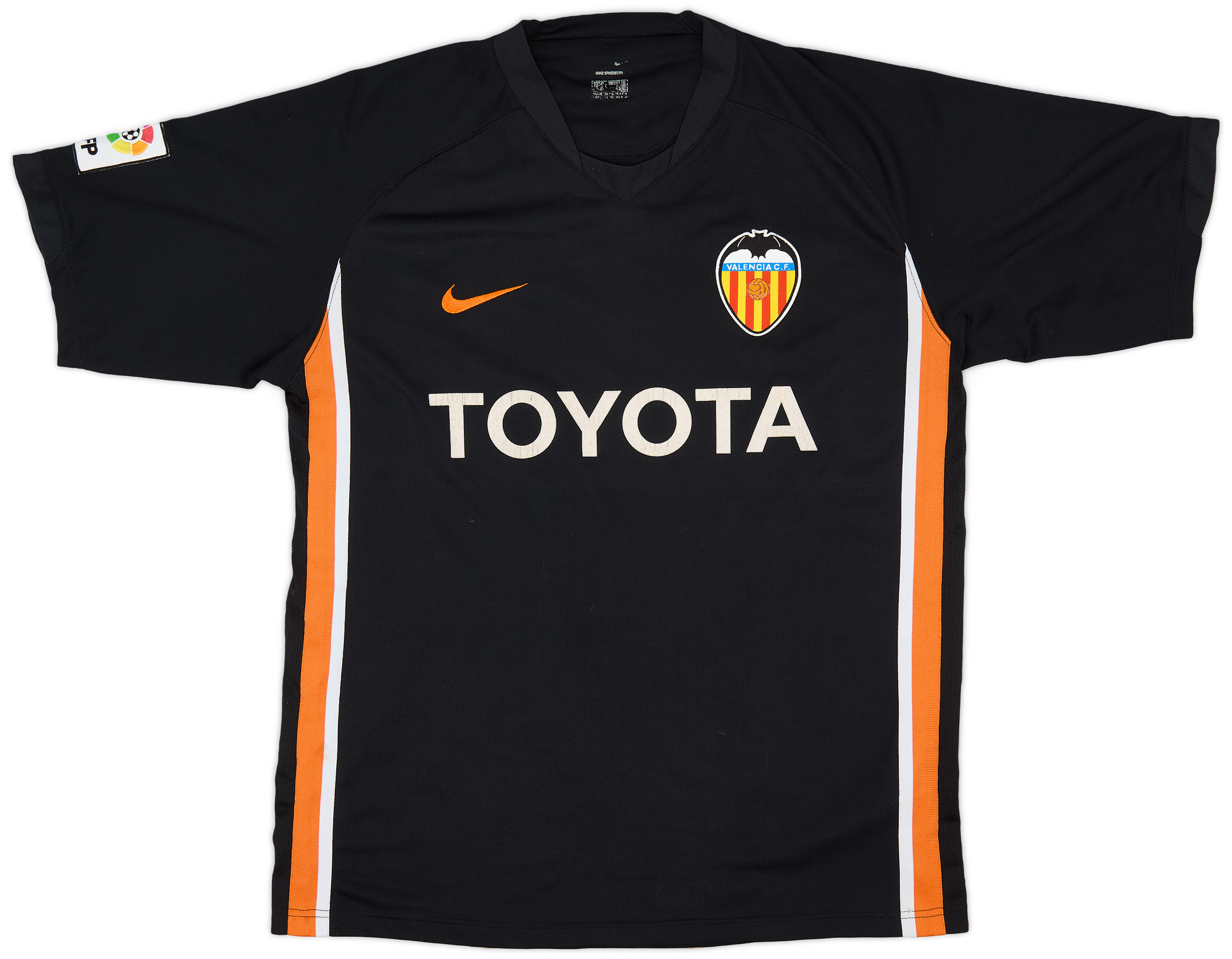 06-07 Valencia C.F. ユニ　アウェイblack NIKE L 2006-07 Valencia Away Shirt - 6/10 - (M)