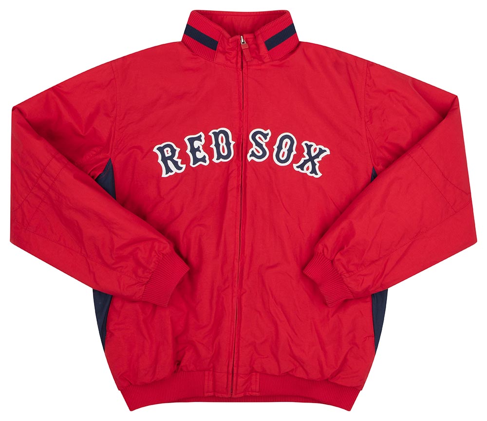 Majestic Boston Red Sox フルジップジャケット Men's Boston Red Sox Majestic Red/Navy On-Field Therma Base