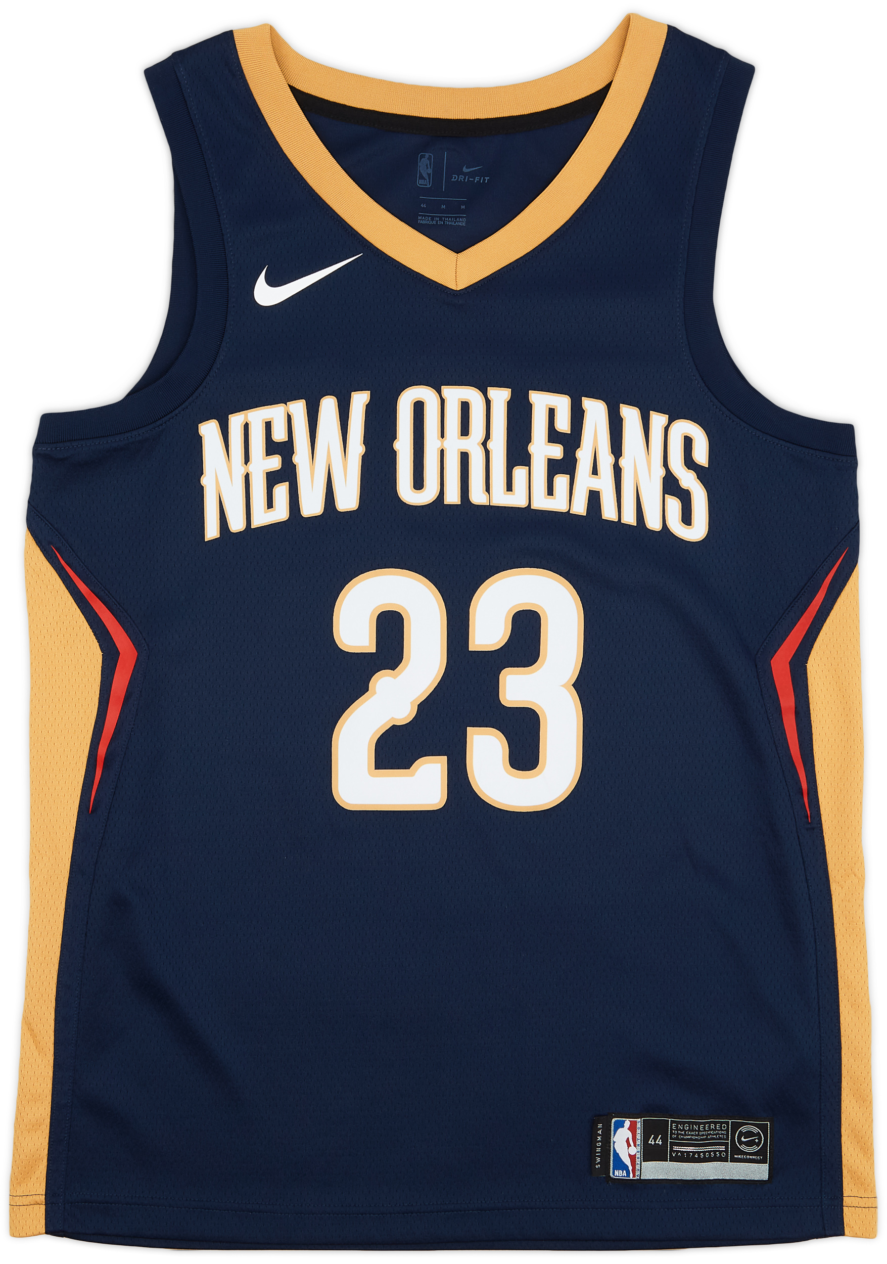 2017-19 New Orleans Pelicans Davis #23 Nike Swingman Away Jersey - 10/10 - (M)