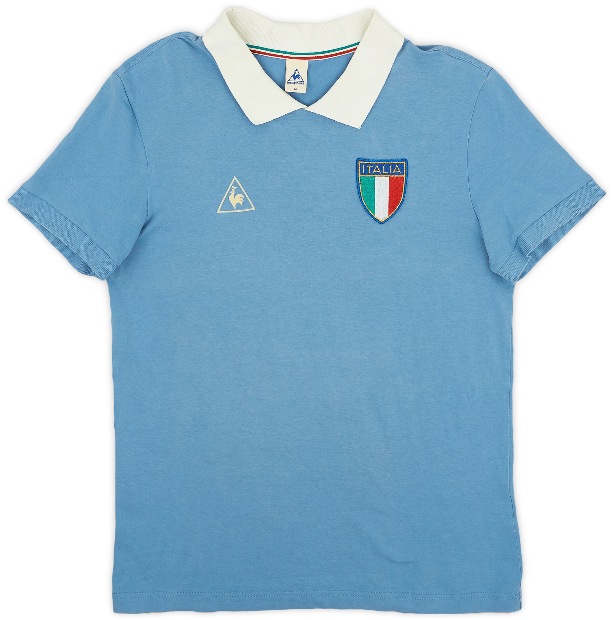 2010s 1982 Italy Le Coq Sportif Retro Home Shirt 8 10 M
