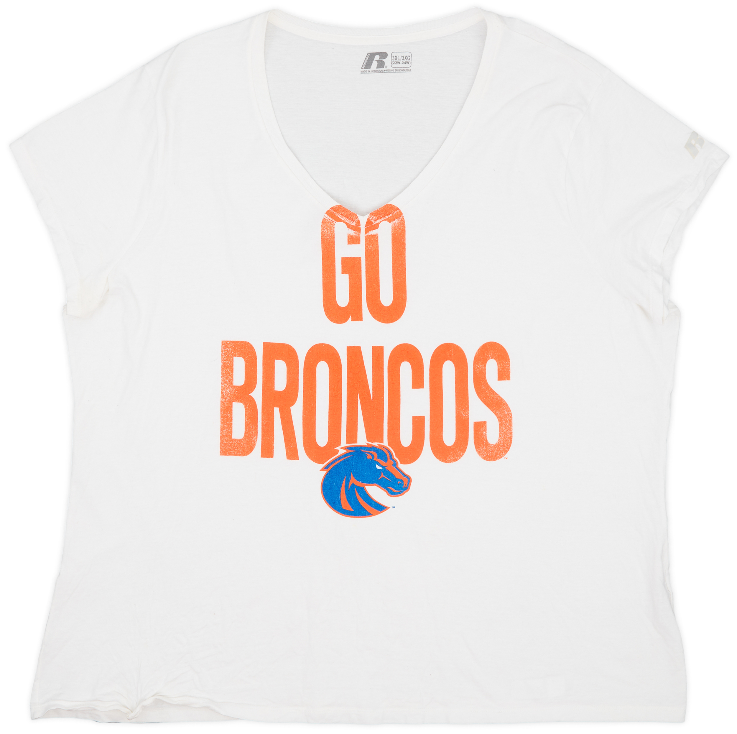 2017 Boise State Broncos Russell Athletic Tee Womens 7/10 (3XL)