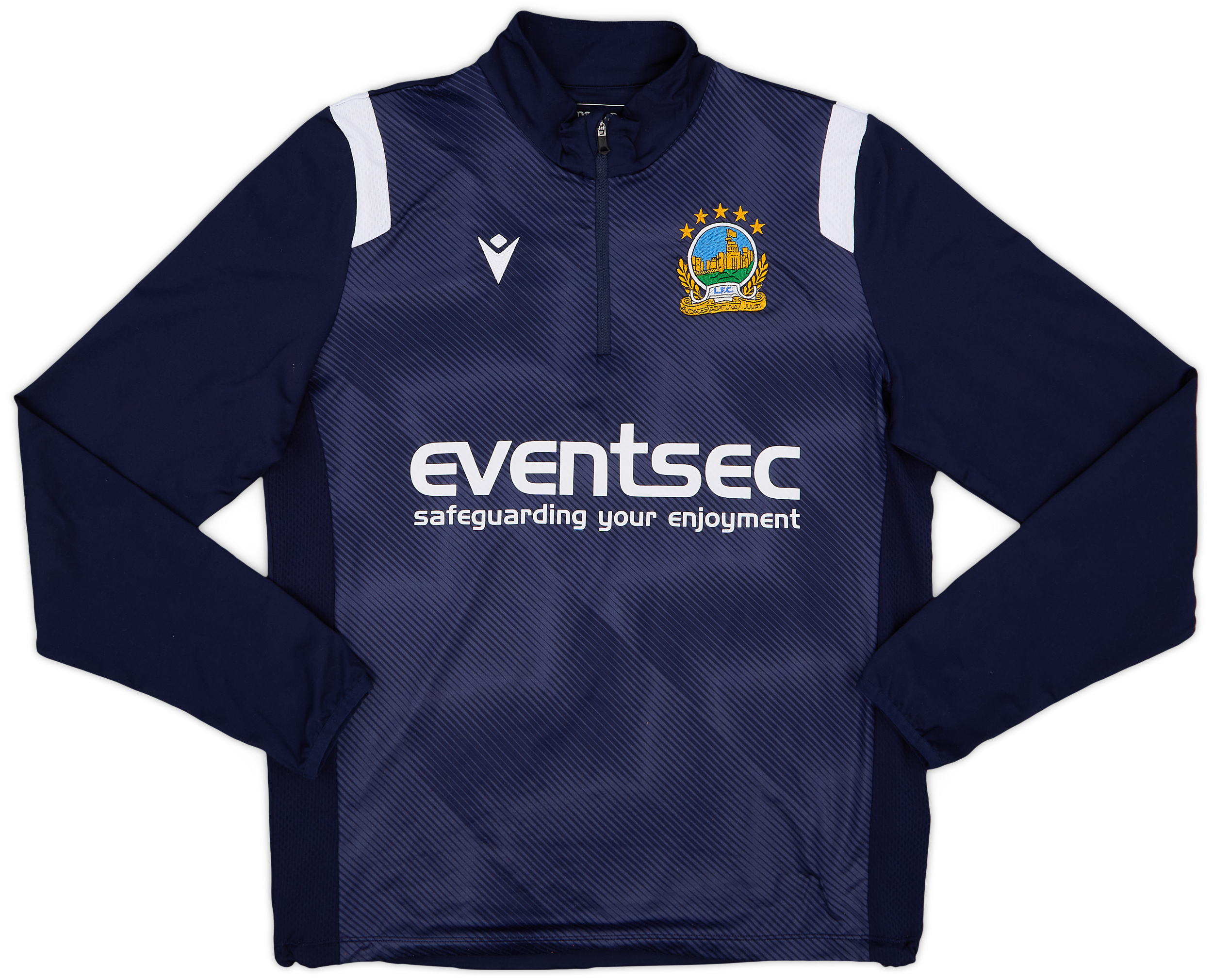 202323 Linfield Macron 1/4 Zip Training Top 7/10 (S)