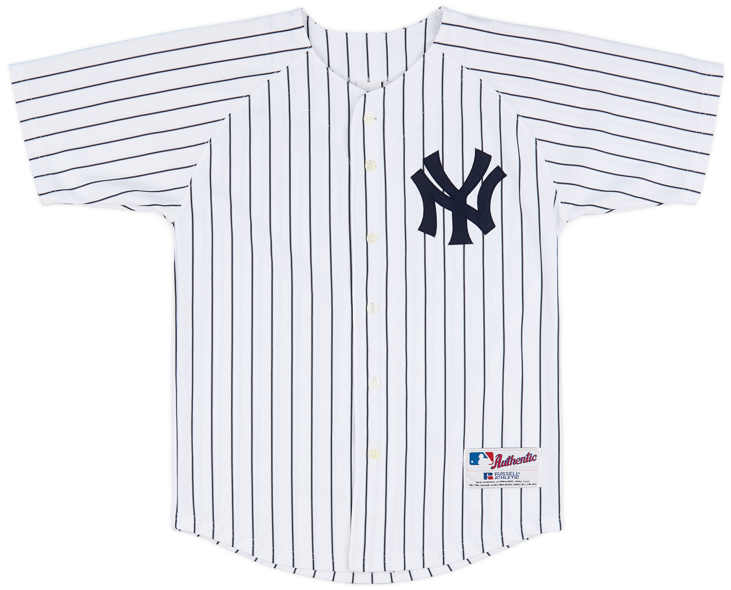 2003 RUSSELL ATHLETIC Yankees ベースボールシャツ 2002-04 New York Yankees Russell Athletic Authentic Home