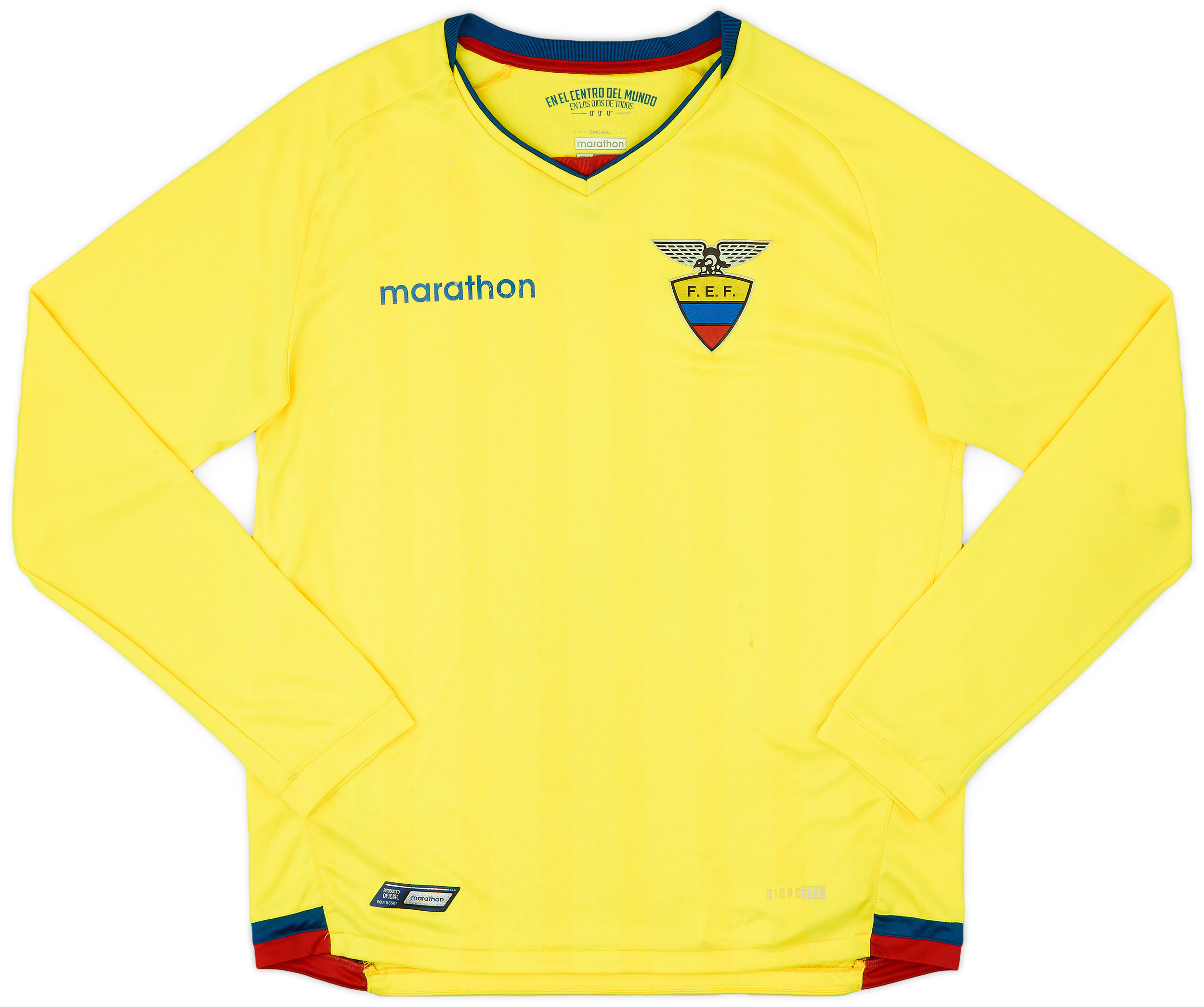 2017-18 Ecuador Home L/S Shirt - 6/10 - (L)
