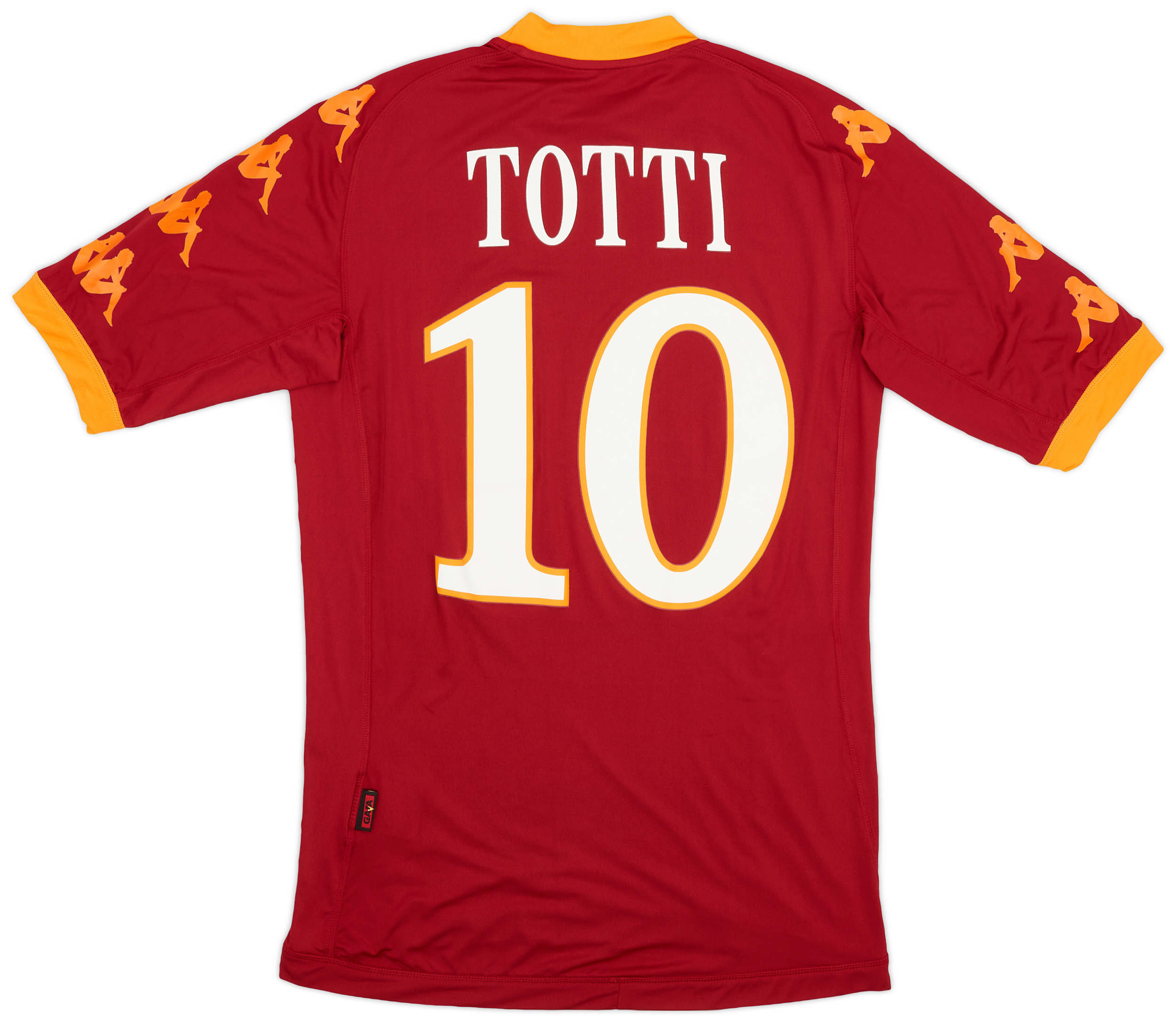 Flocage Italie Roma 2010/11 série A third 10 Totti officiel Stilscreen