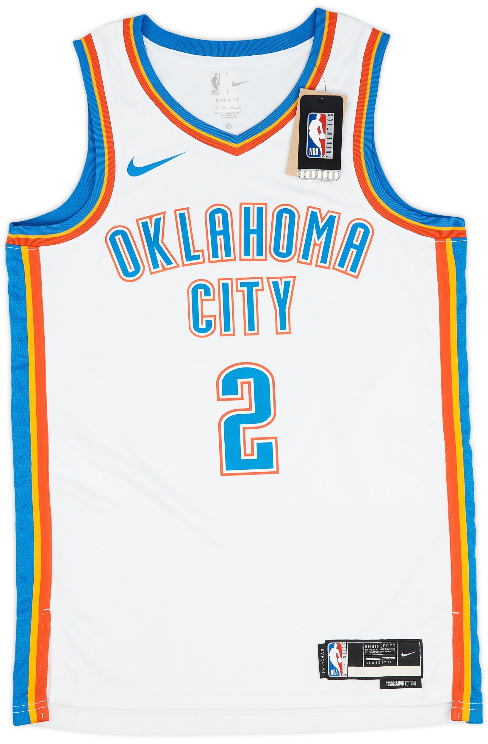 ナイキ Nike NBA ジャージー Shai SGA OKC Nike x NBA Oklahoma City Thunder 22-23 Swingman Icon Jersey