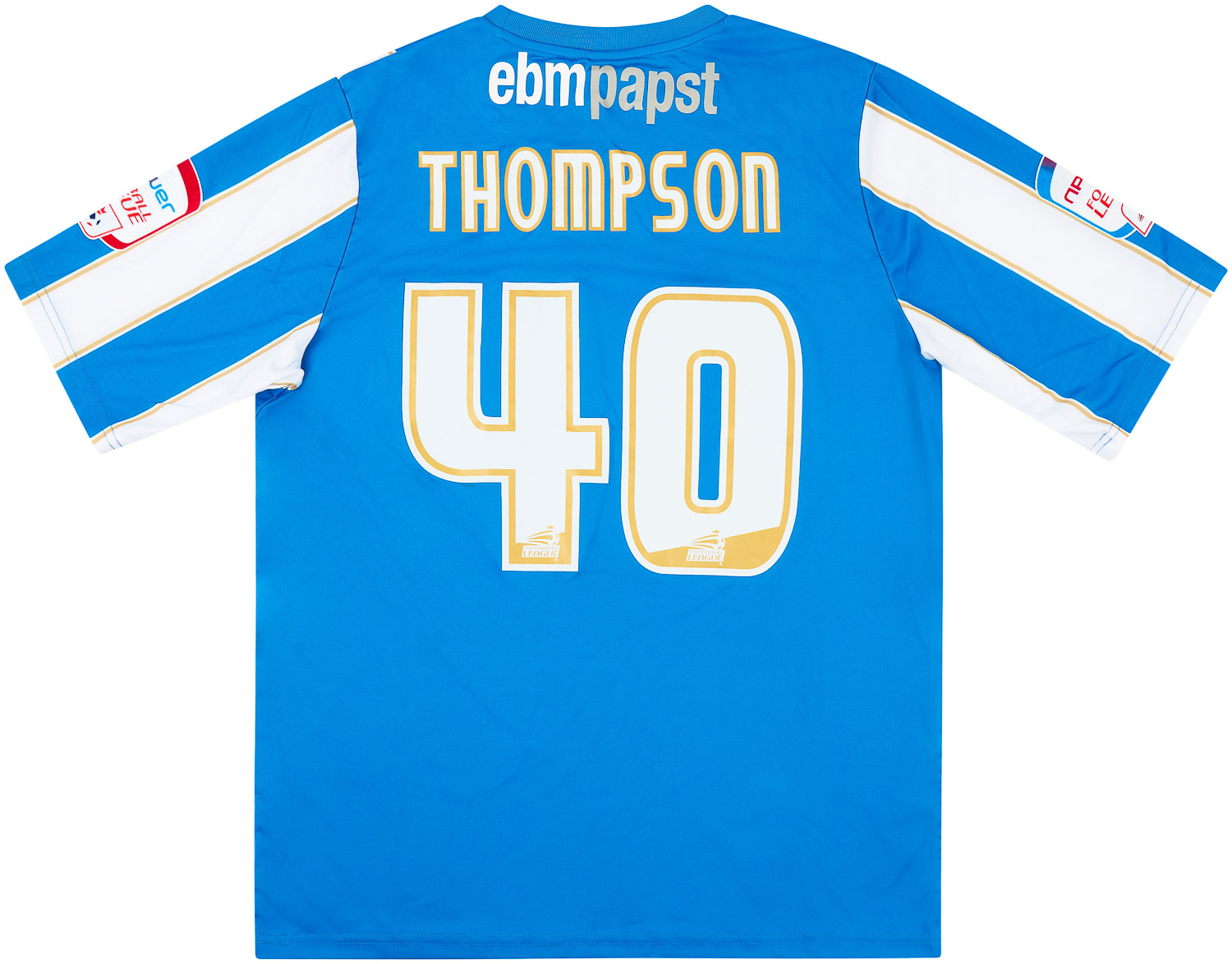 201213 Colchester United Match Issue Home Shirt Thompson 40