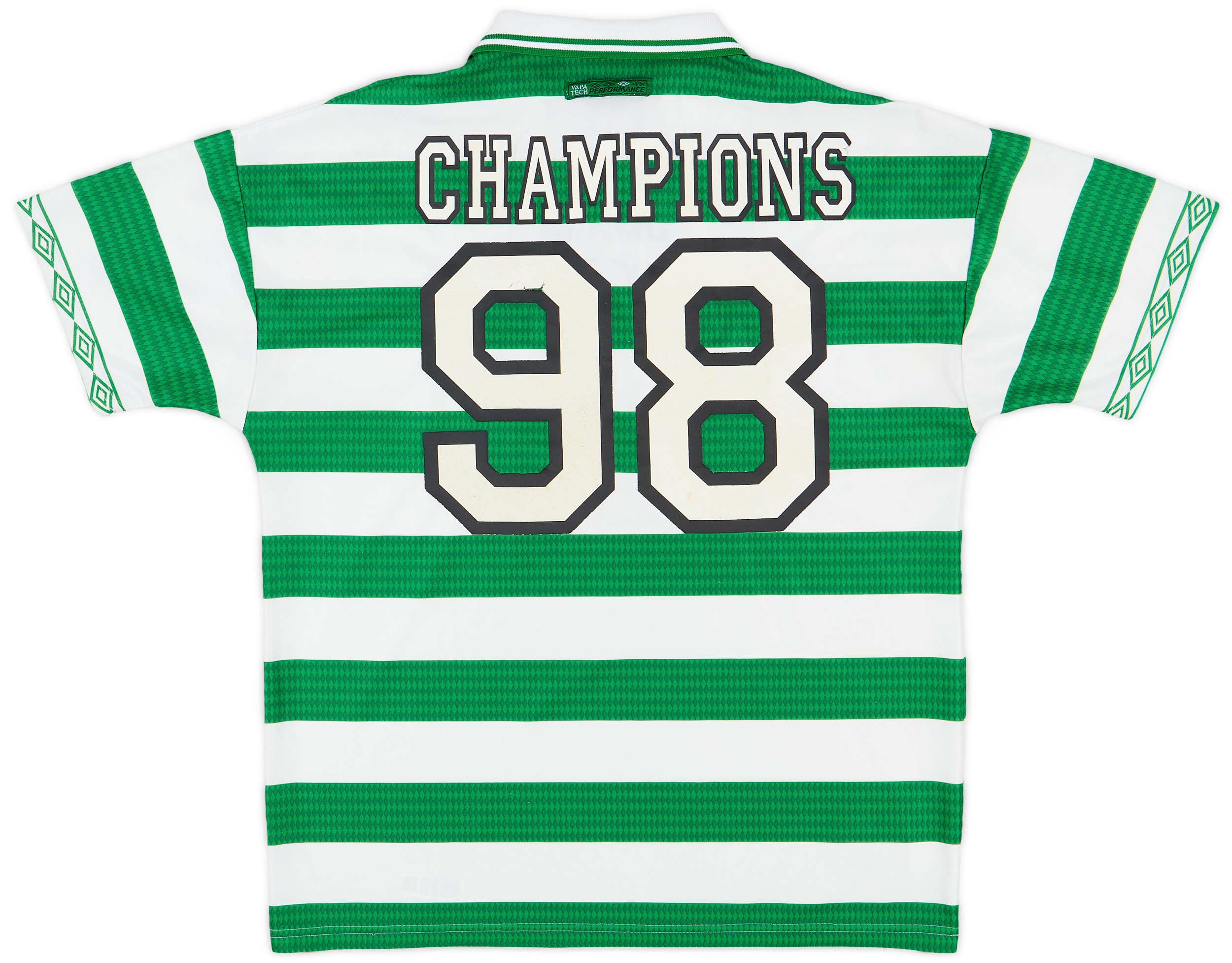 1997-99 Celtic Home Shirt Champions #98 - 7/10 - (XL)