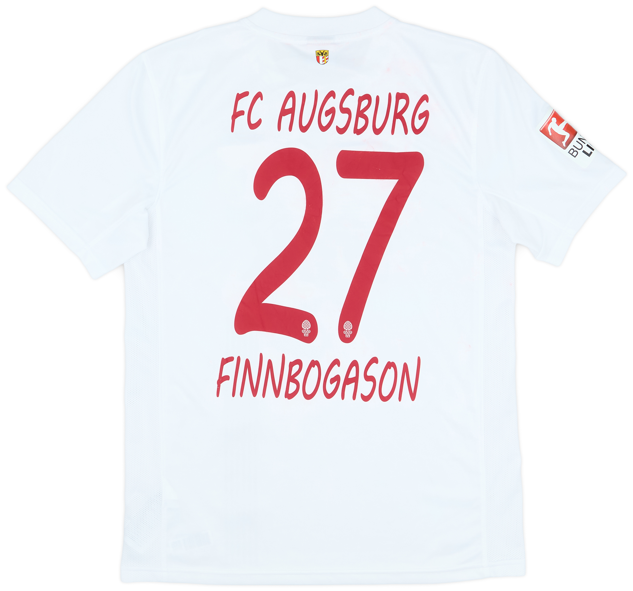 2015-16 Augsburg Home Shirt Finnbogason #27 - 6/10 - (M)