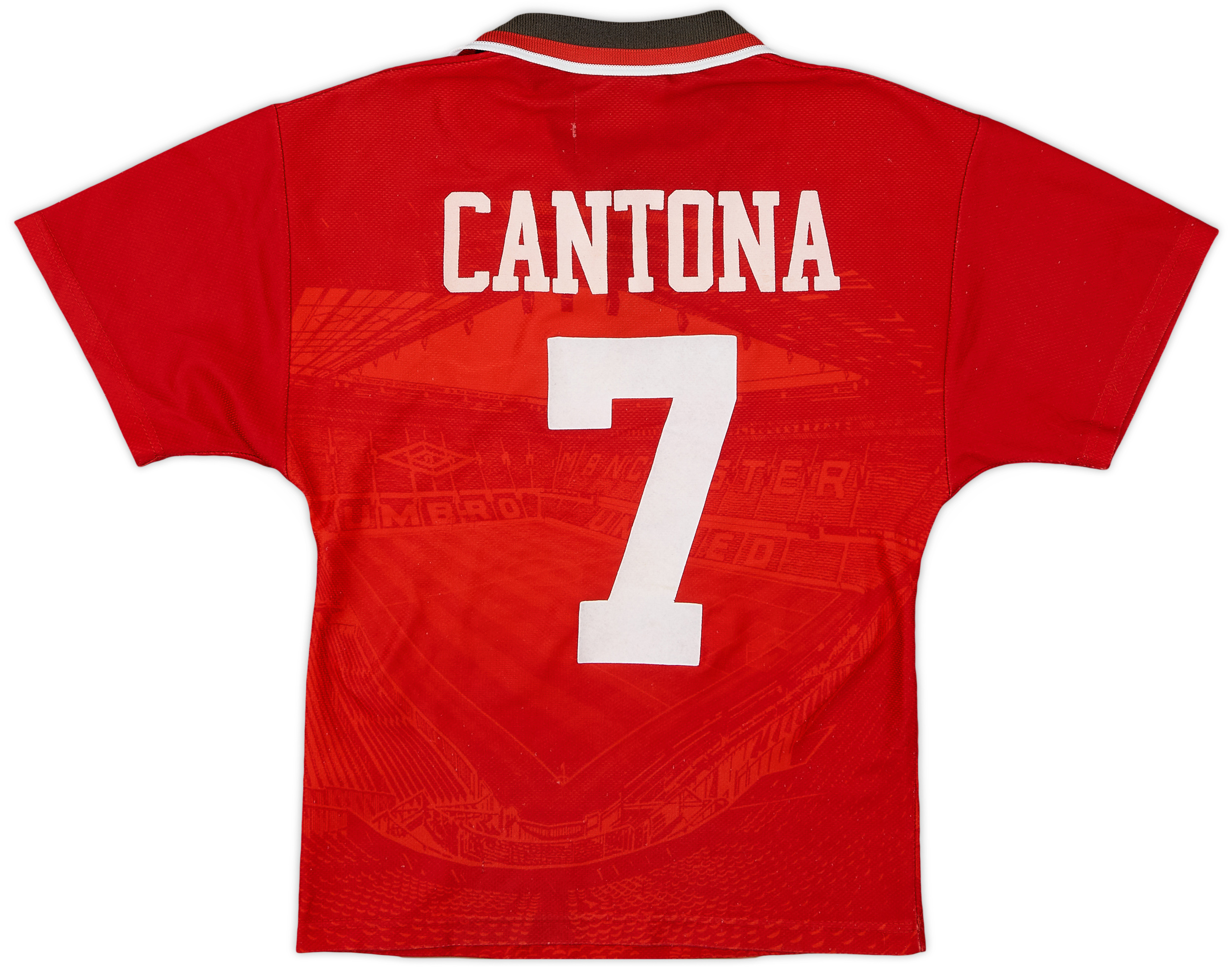 1996-98 Manchester United Home Shirt Cantona #7 - 5/10 - (S