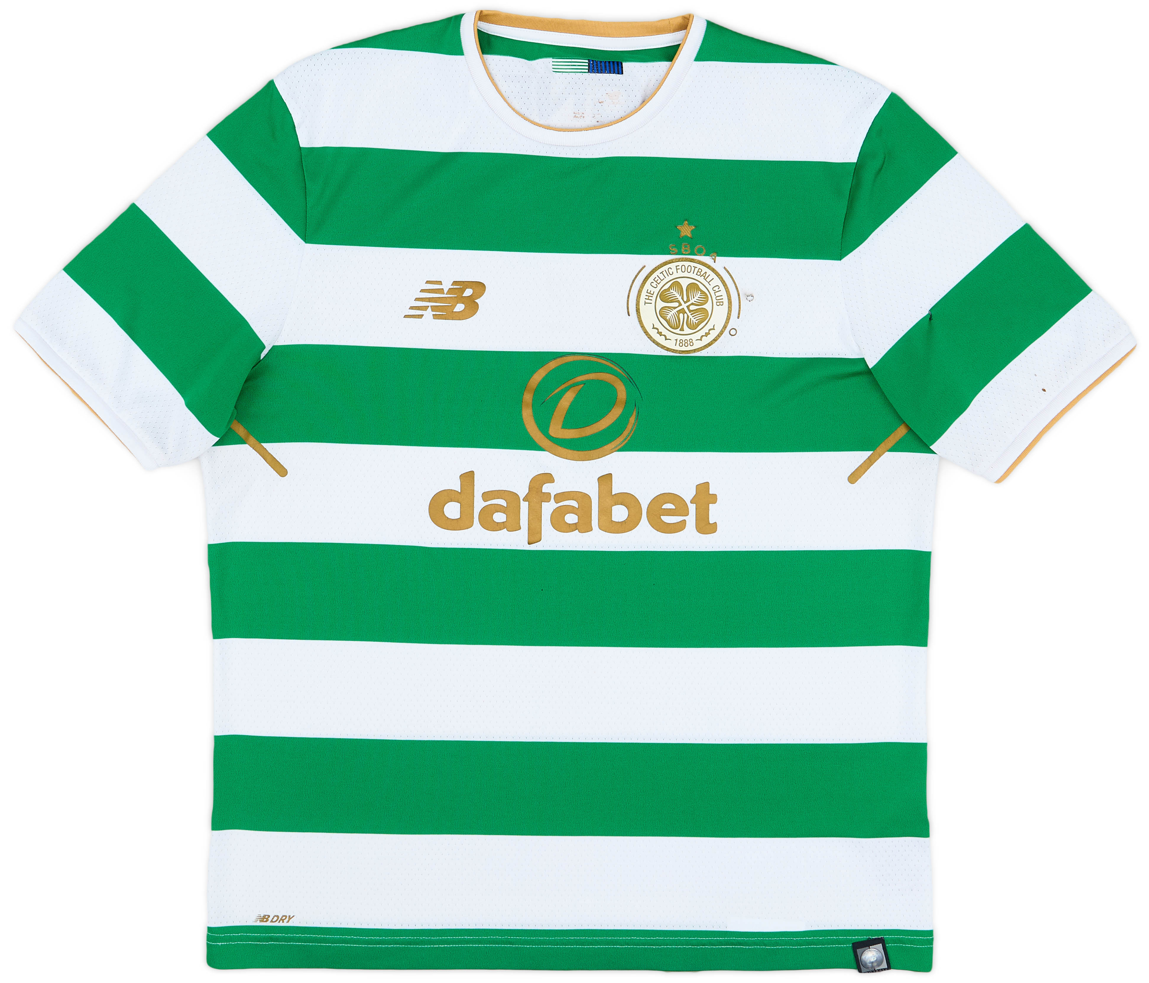 2017-18 Celtic 'Lisbon Lions 50th Anniversary' Home Shirt - 4/10 - (M)