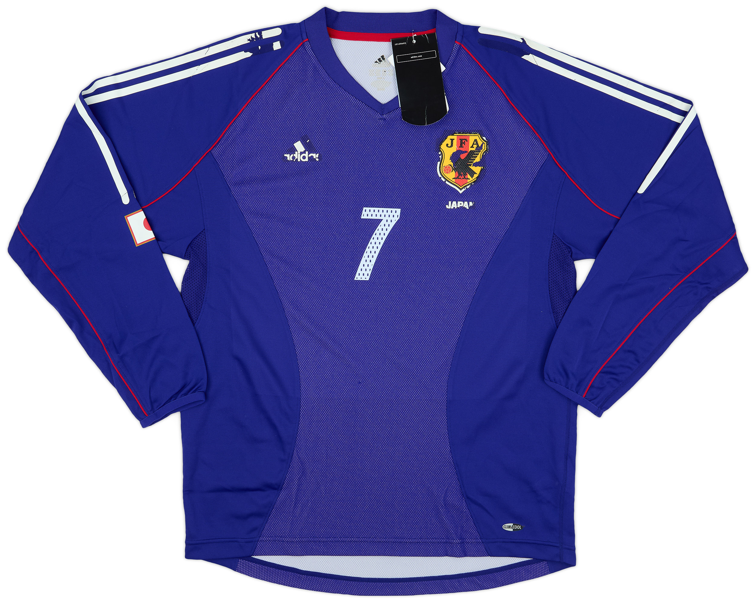 2002-04 Japan Home L/S Shirt Nakata #7 (L)