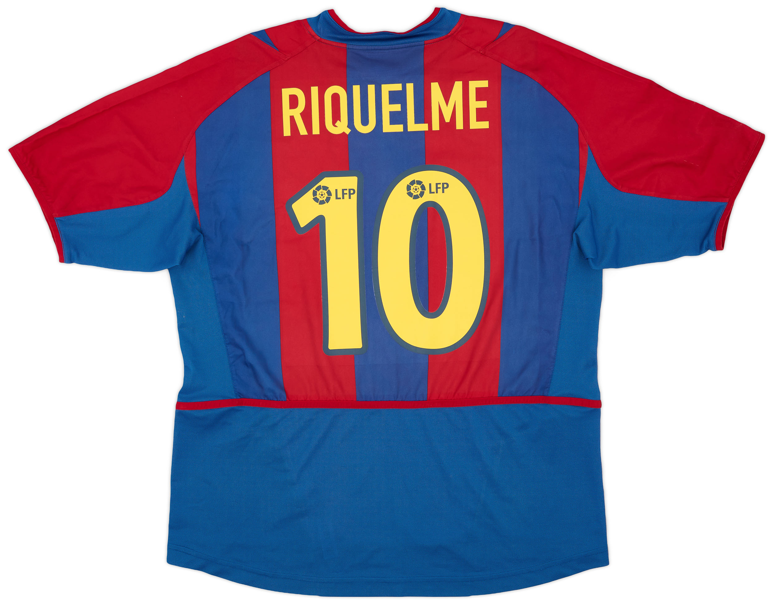 2002-03 Barcelona Home Shirt Riquelme #10 - 8/10 - (XL)