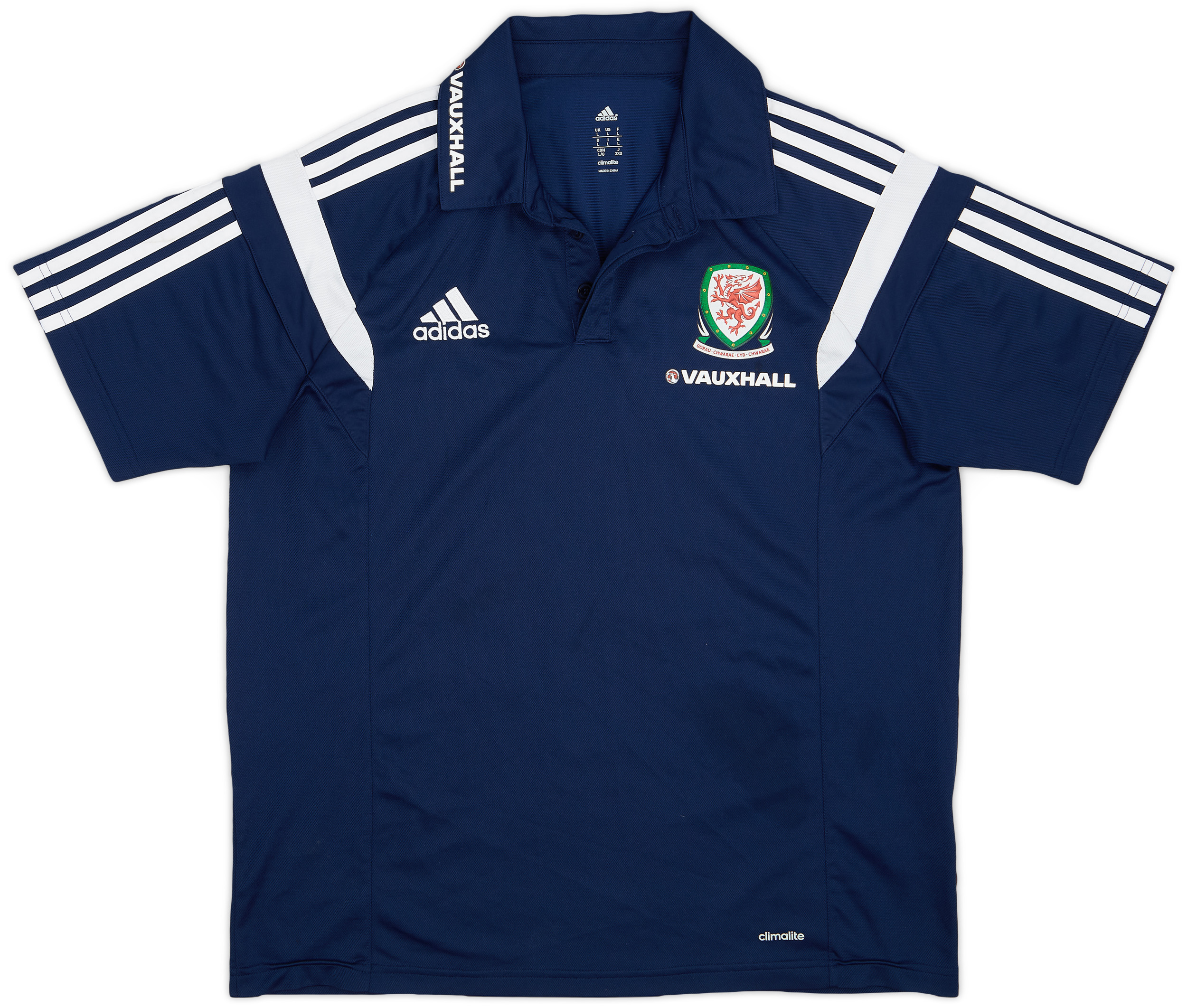 201314 Wales adidas Polo Shirt 9/10 (L)