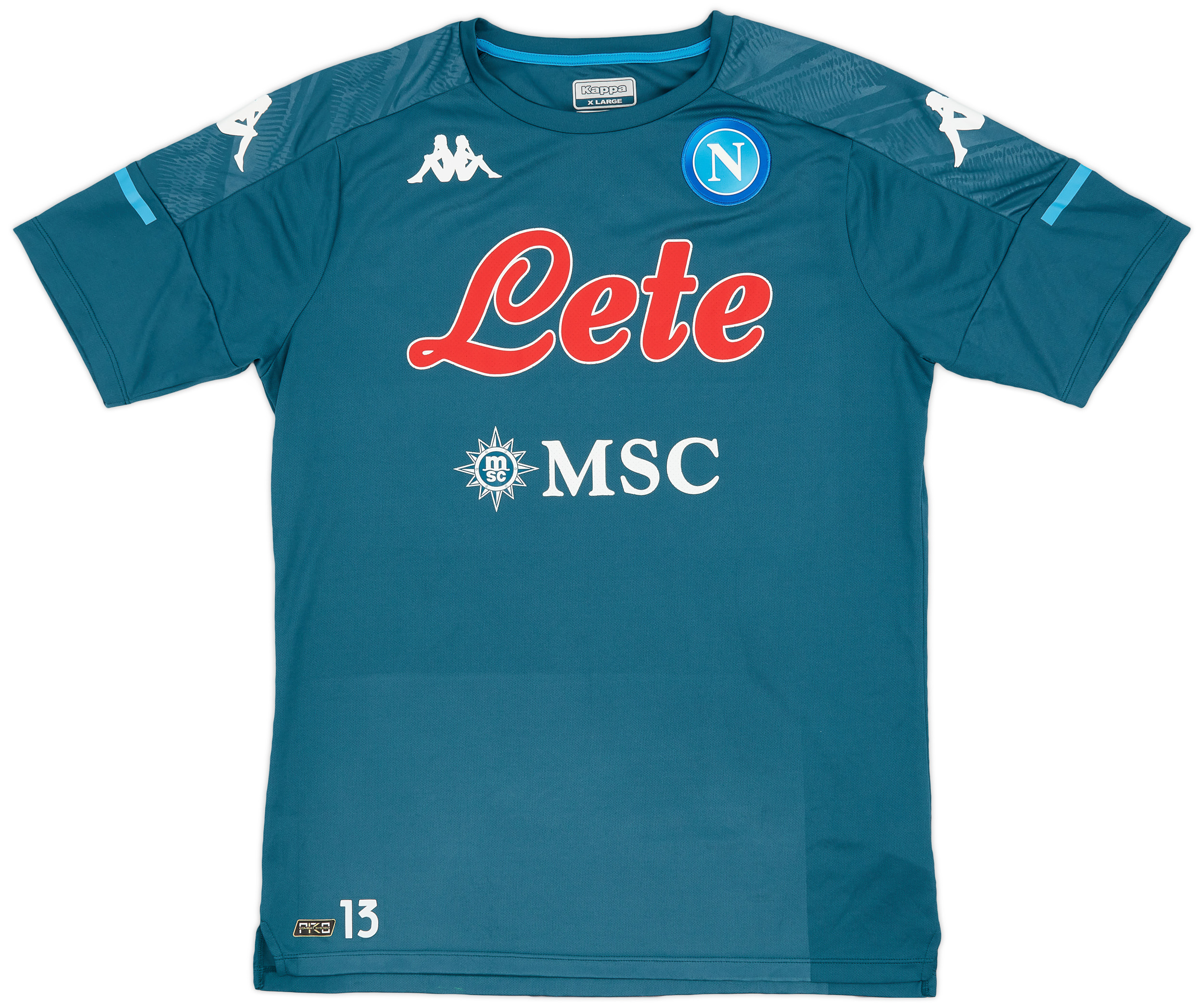 2020 21 Napoli Kappa Player Issue Training Shirt 13 9 10 XL