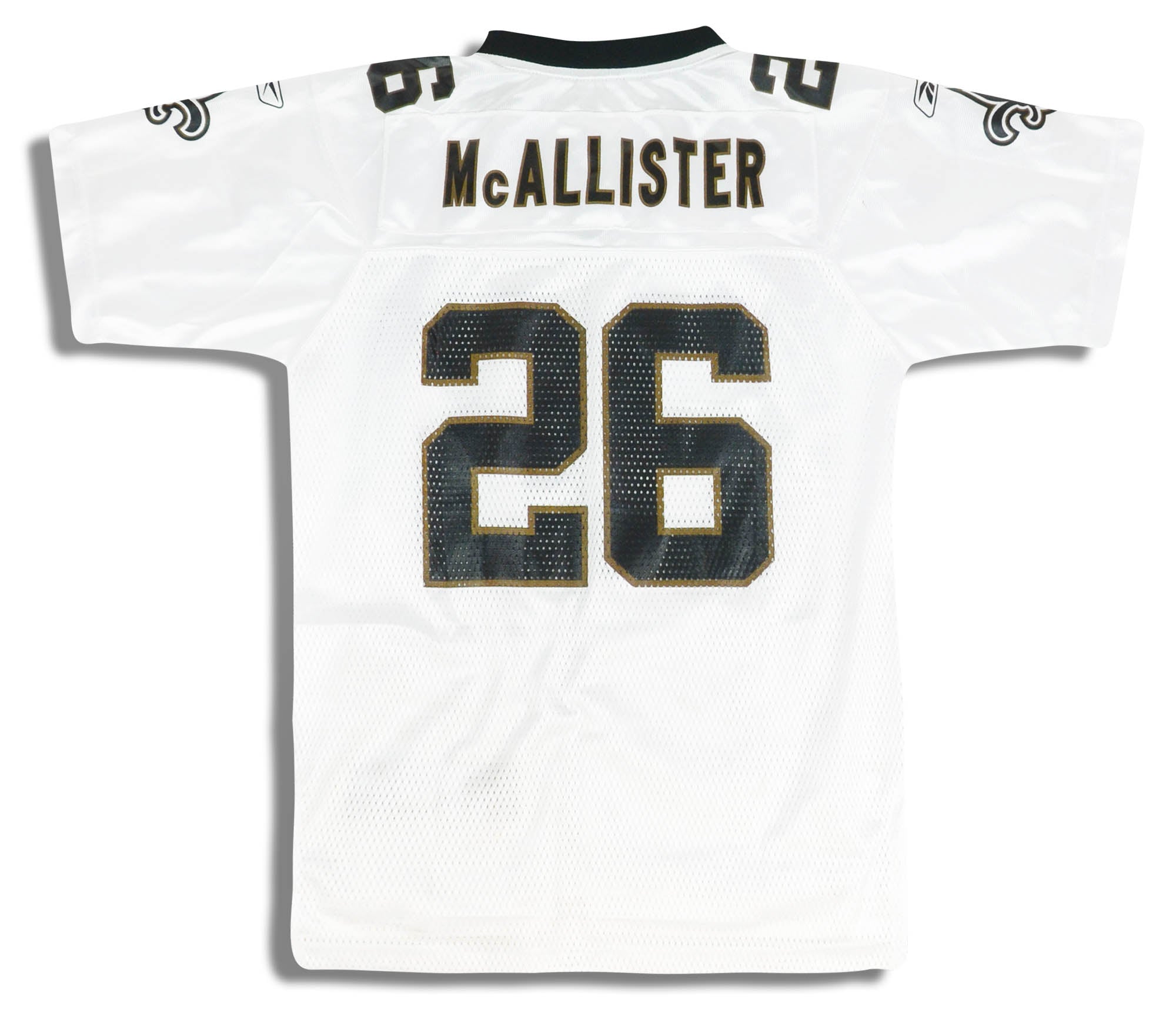 2007 New Orleans Saints McAllister 26 Reebok On Field Jersey Away Y
