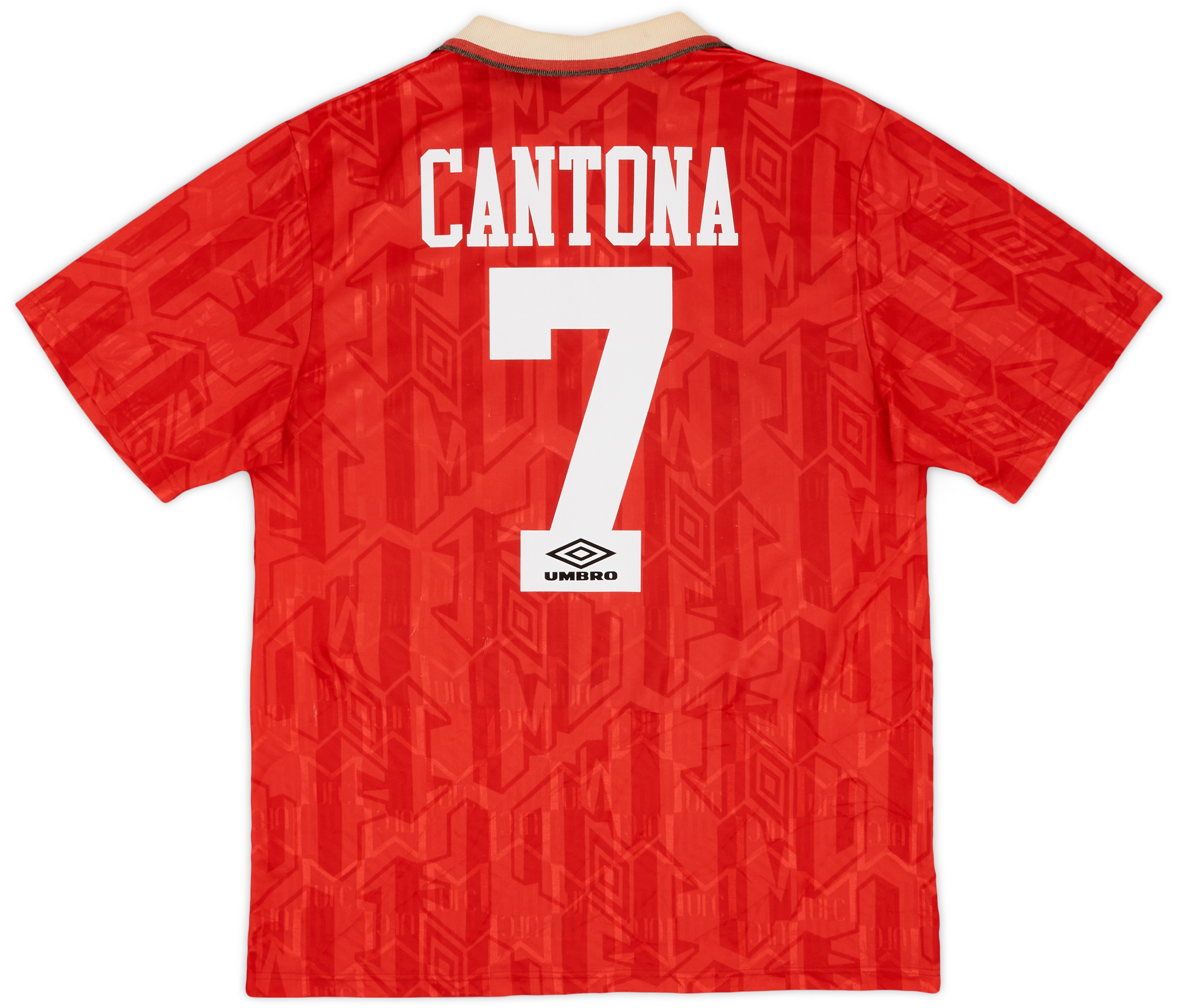 1992-94 Manchester United Home Shirt Cantona #7 - 6/10 - (L)