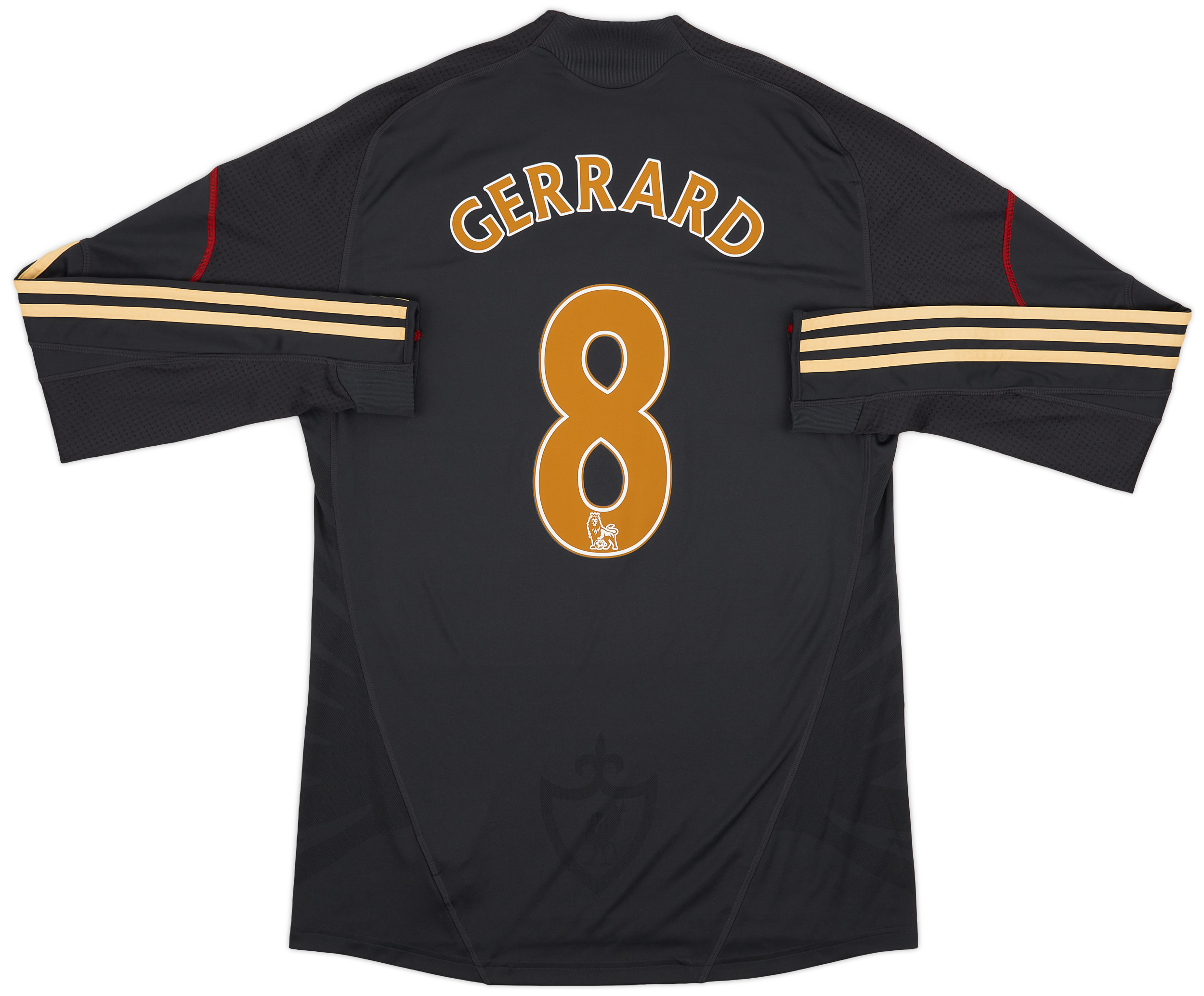 【超お買い得！】 2009-10 Liverpool Away L/S Shirt Gerrard #8 - 9/10 - (XL) ウェア