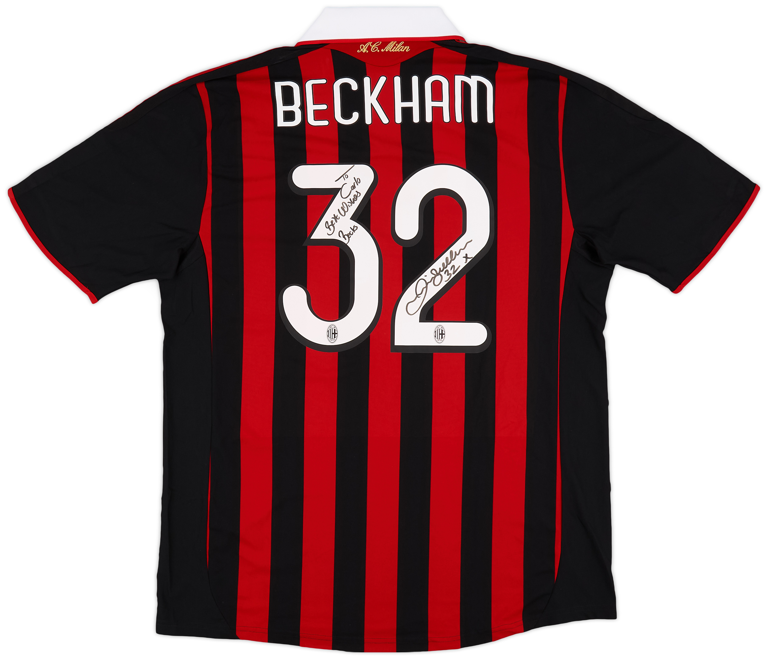 【新品未使用】AC MILAN 2009-10 #32 BECKHAM HOME AC Milan Rossoneri 2009-10 UCL Home Shirt Beckham #32 | eBay