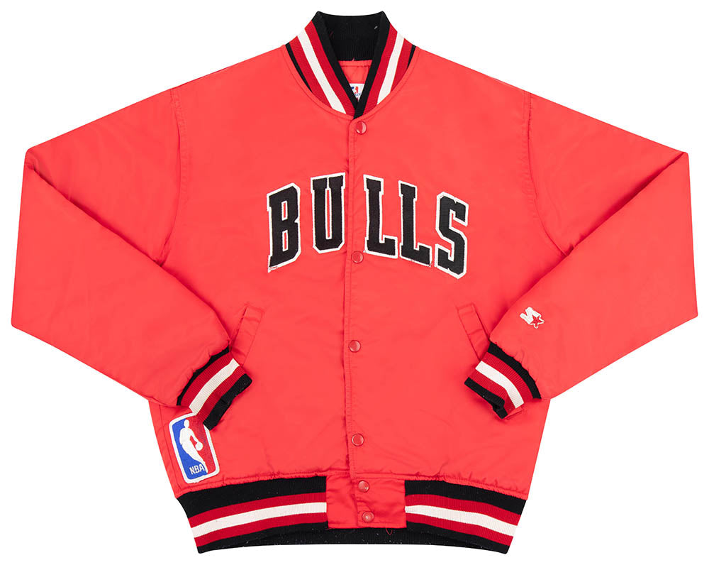 1980s Chicago Bulls Starter Satin Varsity Jacket XL