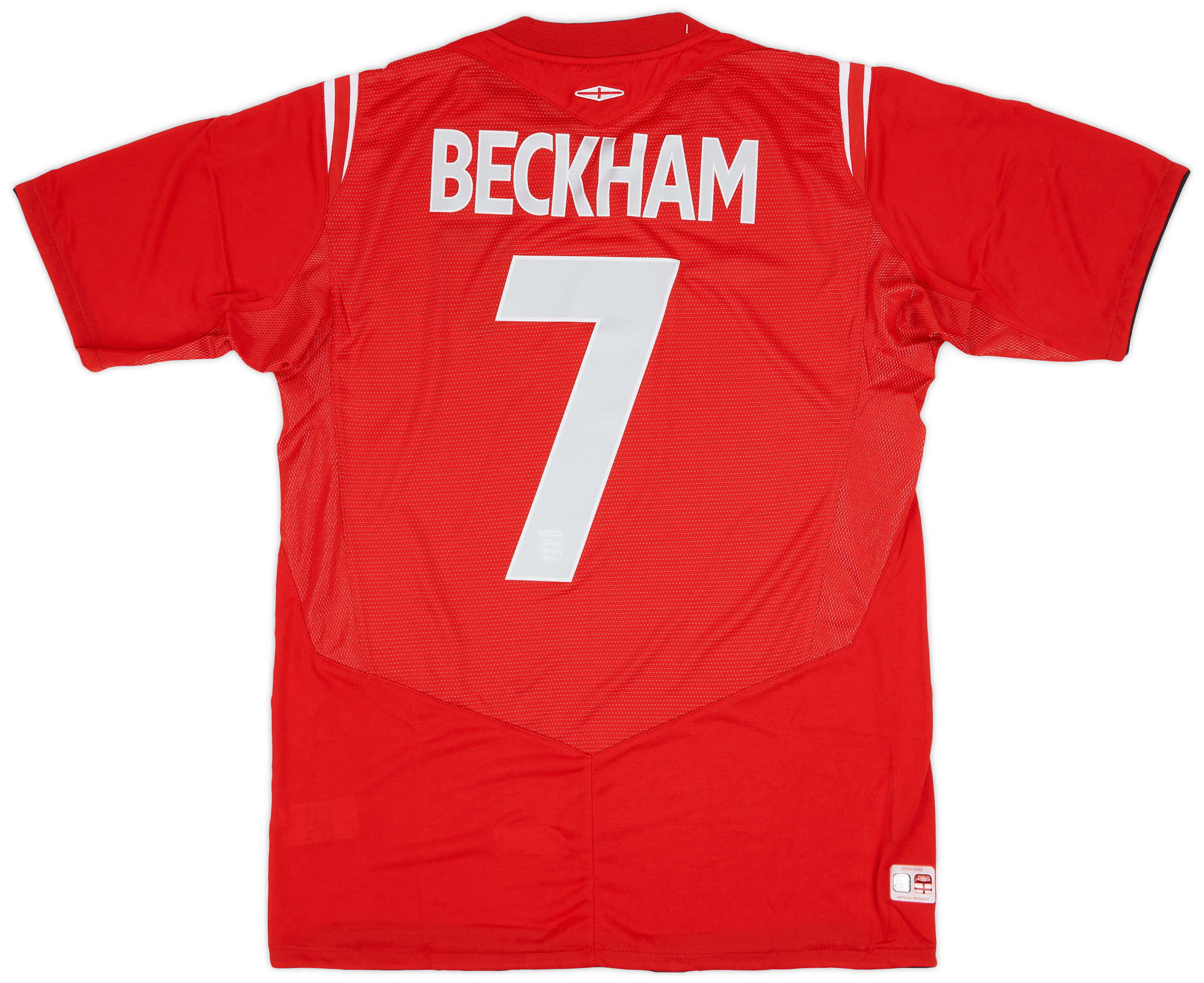 2004-06 England Away Shirt Beckham #7 (M)