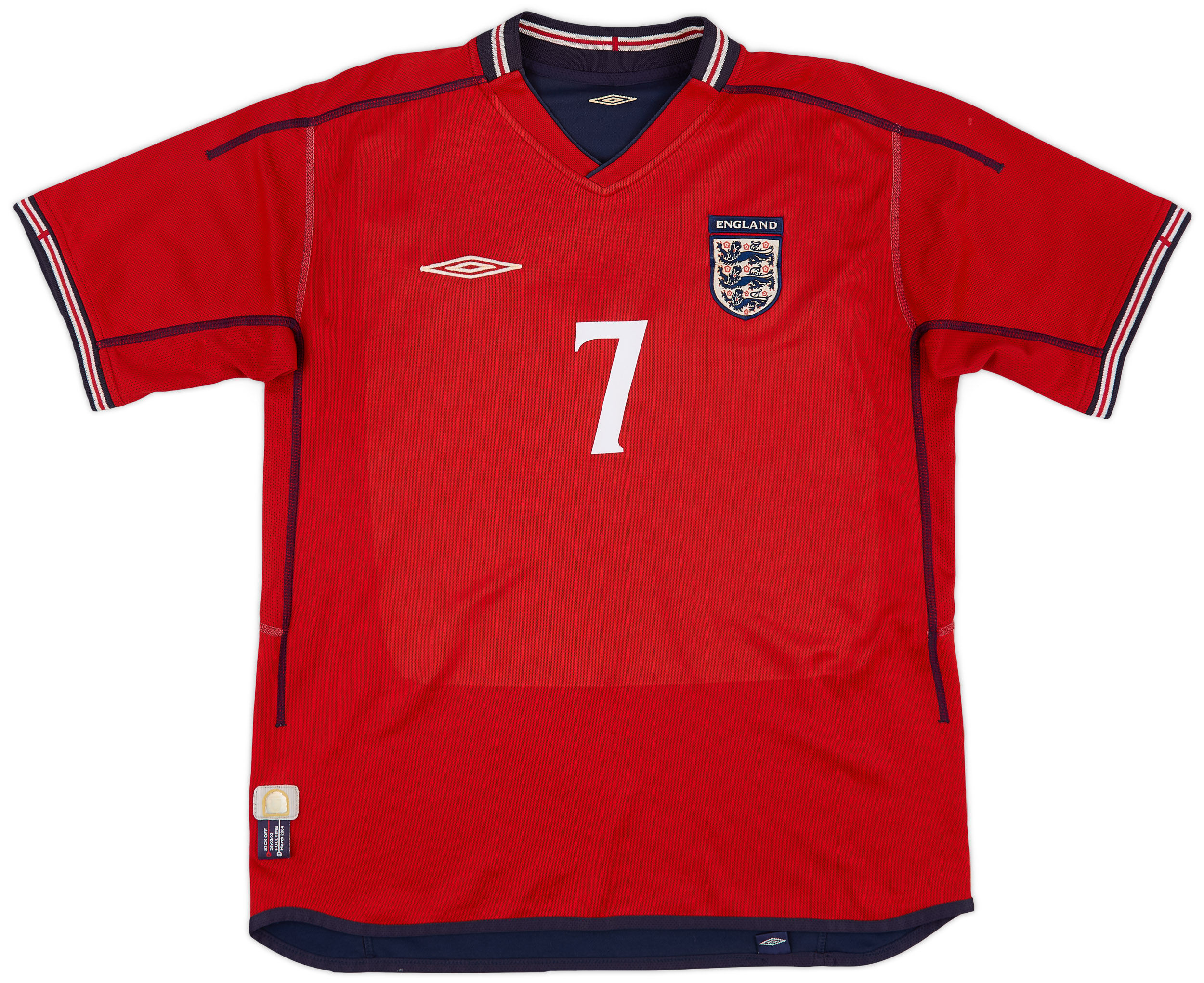 2004-06 England Away L/S Shirt Beckham #7