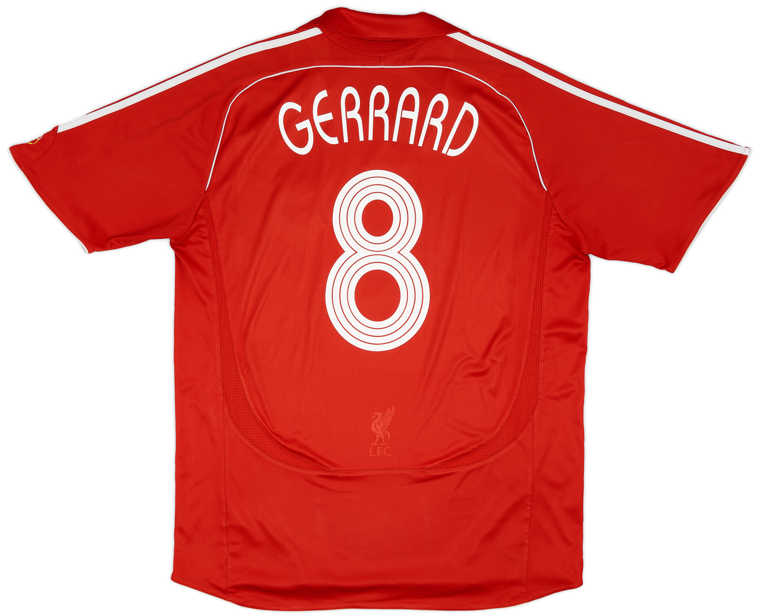 リバプール FC ジャージ GERRARD 8 番 M 2006-08 Liverpool Home Shirt Gerrard #8 - 6/10 - (XL)