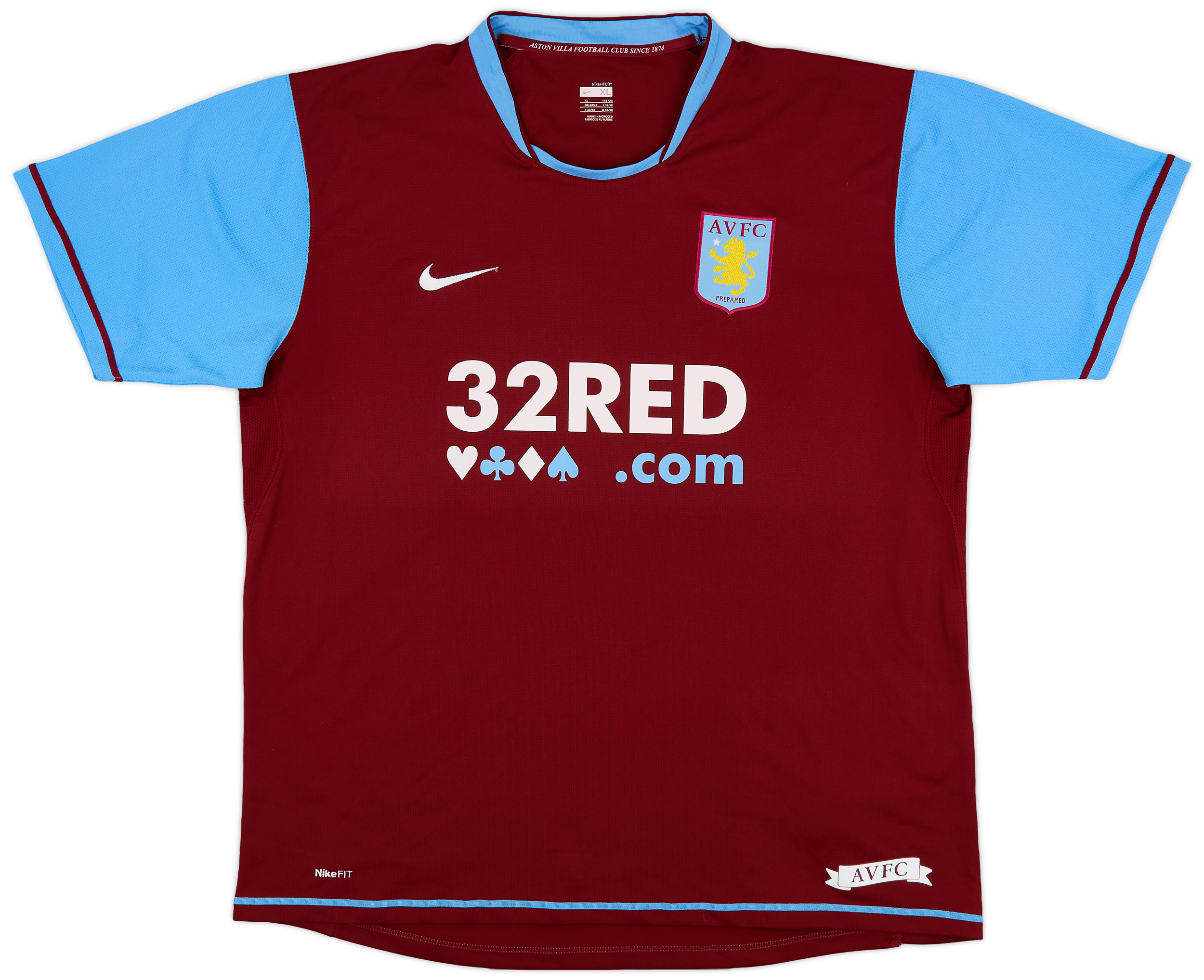 2007-08 Aston Villa Home Shirt - 8/10 - (XL)