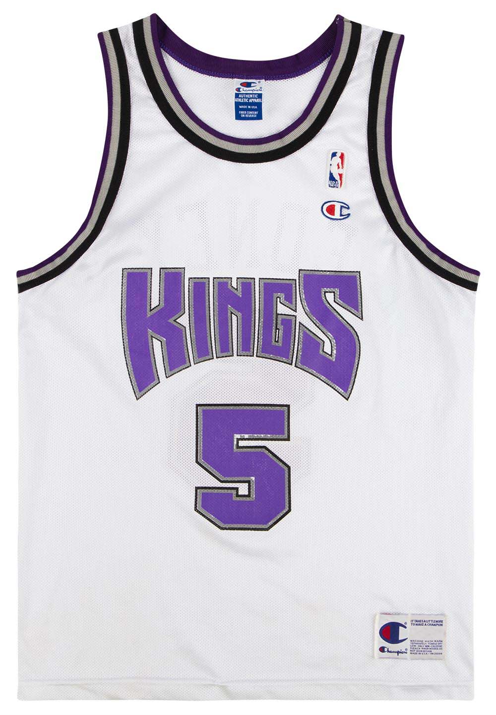 1995-97 Sacramento Kings Edney #5 Champion Jersey (Home) M