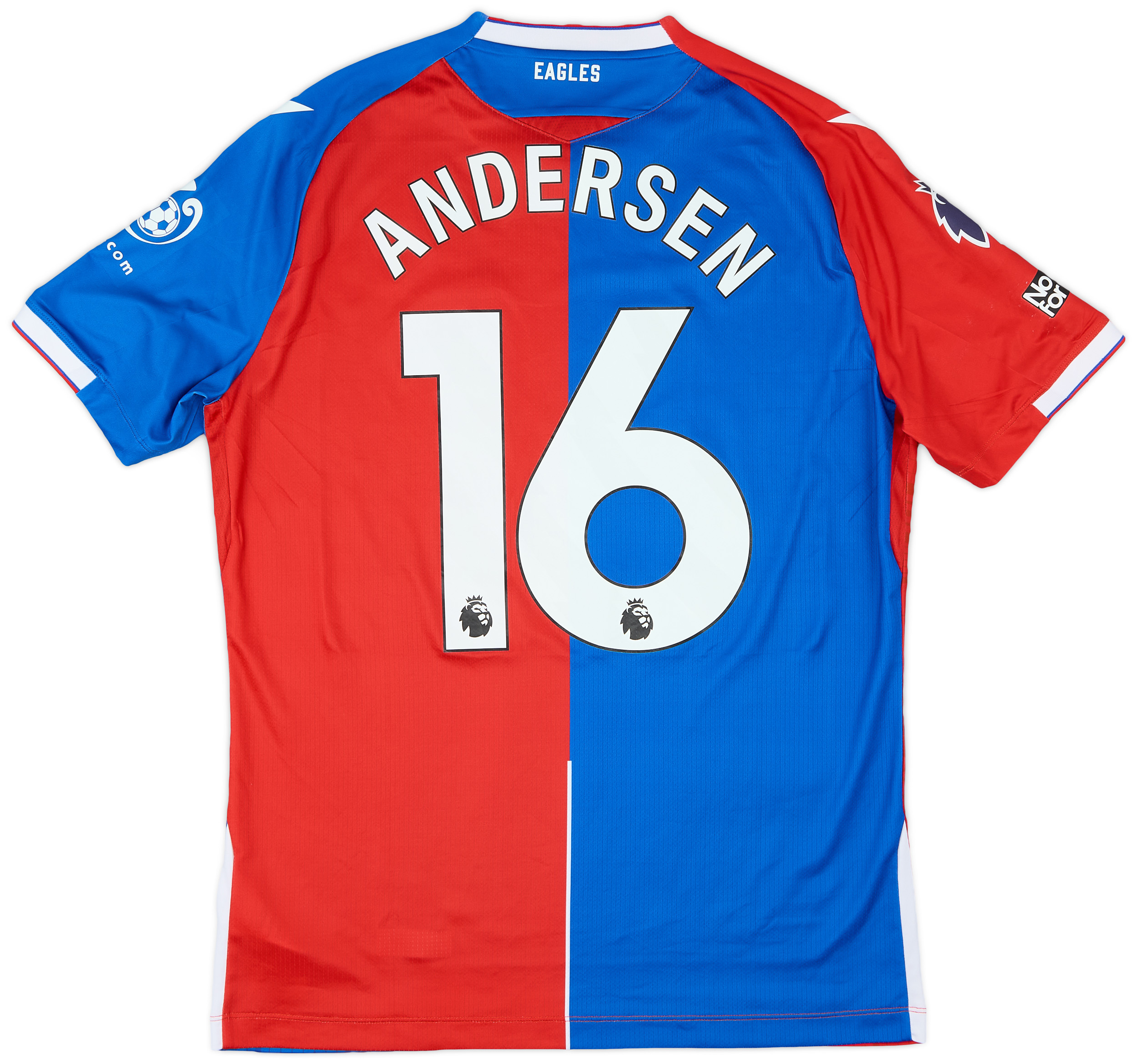 PALACE サッカーシャツ Roman 24 2023-24 Crystal Palace Match Issue Home Shirt Andersen #16