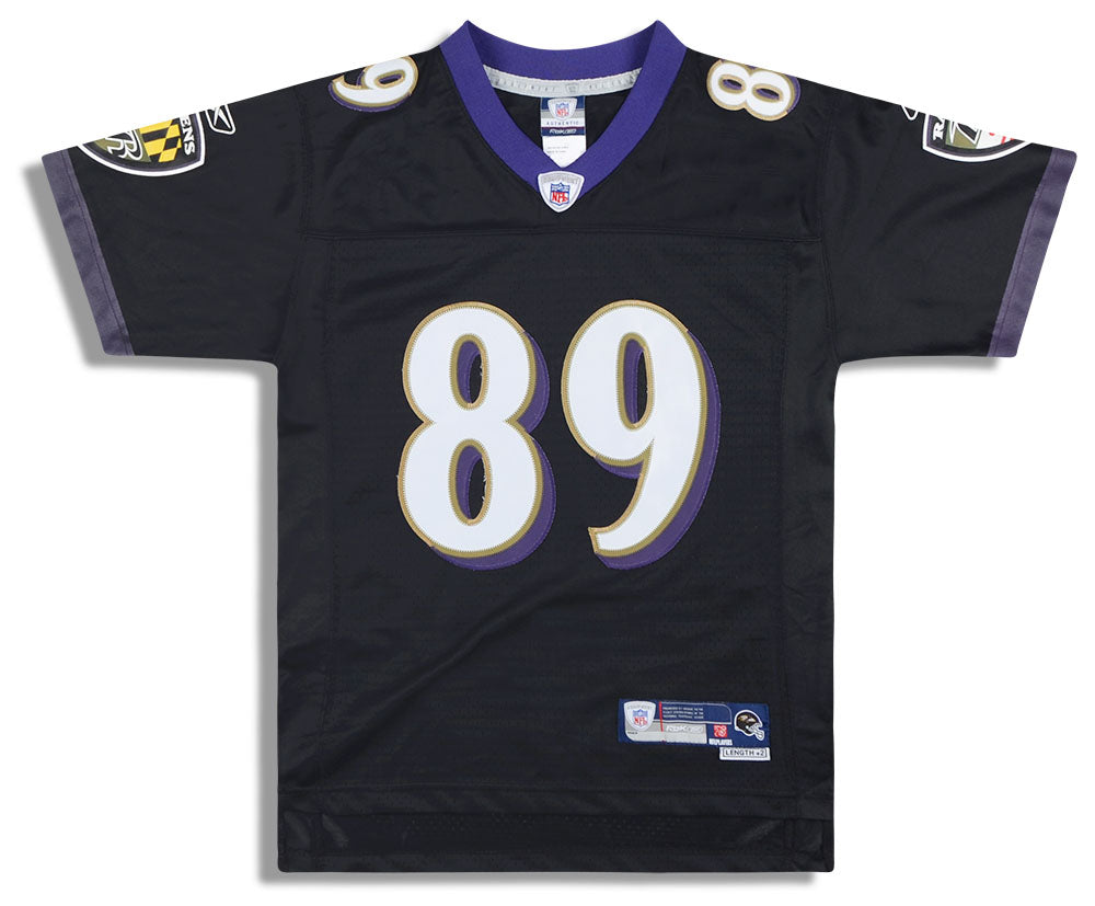2007 Baltimore Ravens Clayton 89 Reebok Premier Jersey (Alternate) Y