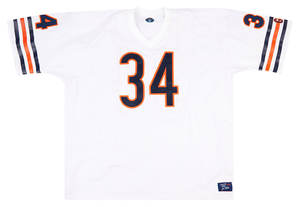 1985 Chicago Bears Payton 34 Authentic Throwback Jersey Away 3XL