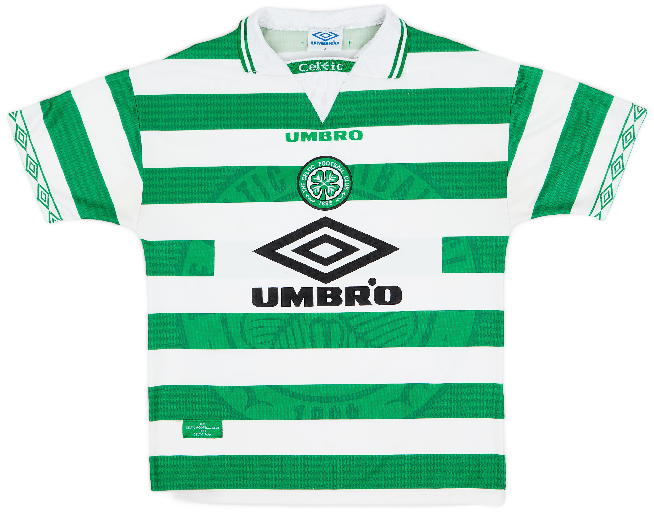 1997-99 Celtic Home Shirt Larsson #7 - 6/10 - (M)