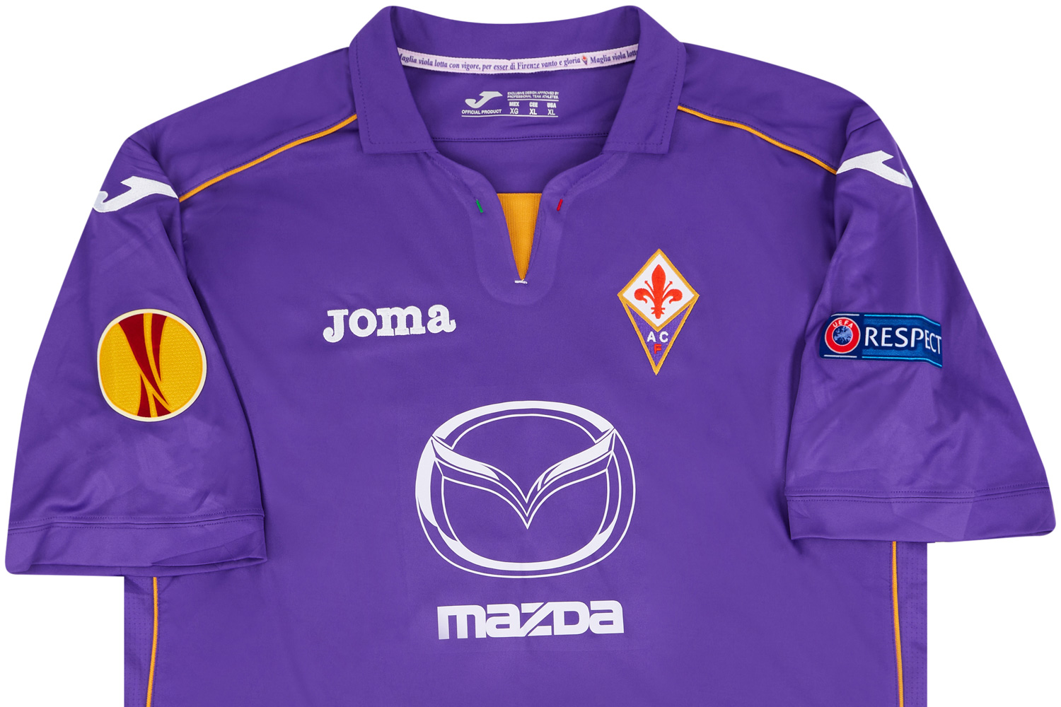 Borja Valero's Official Fiorentina Signed Shirt, 2012/13 - CharityStars