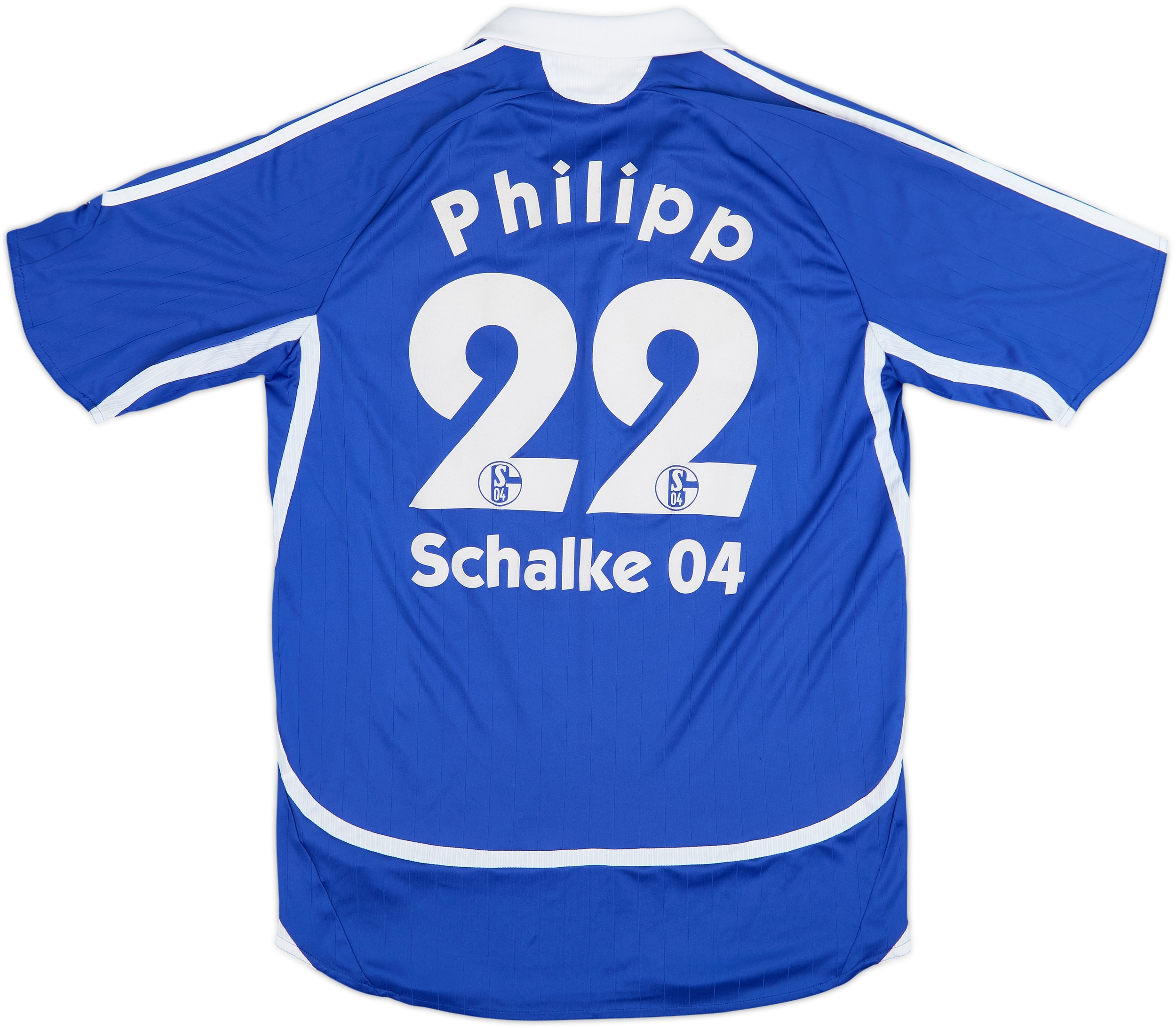 2006-07 Schalke Home Shirt Philipp #22 - 8/10 - (M)