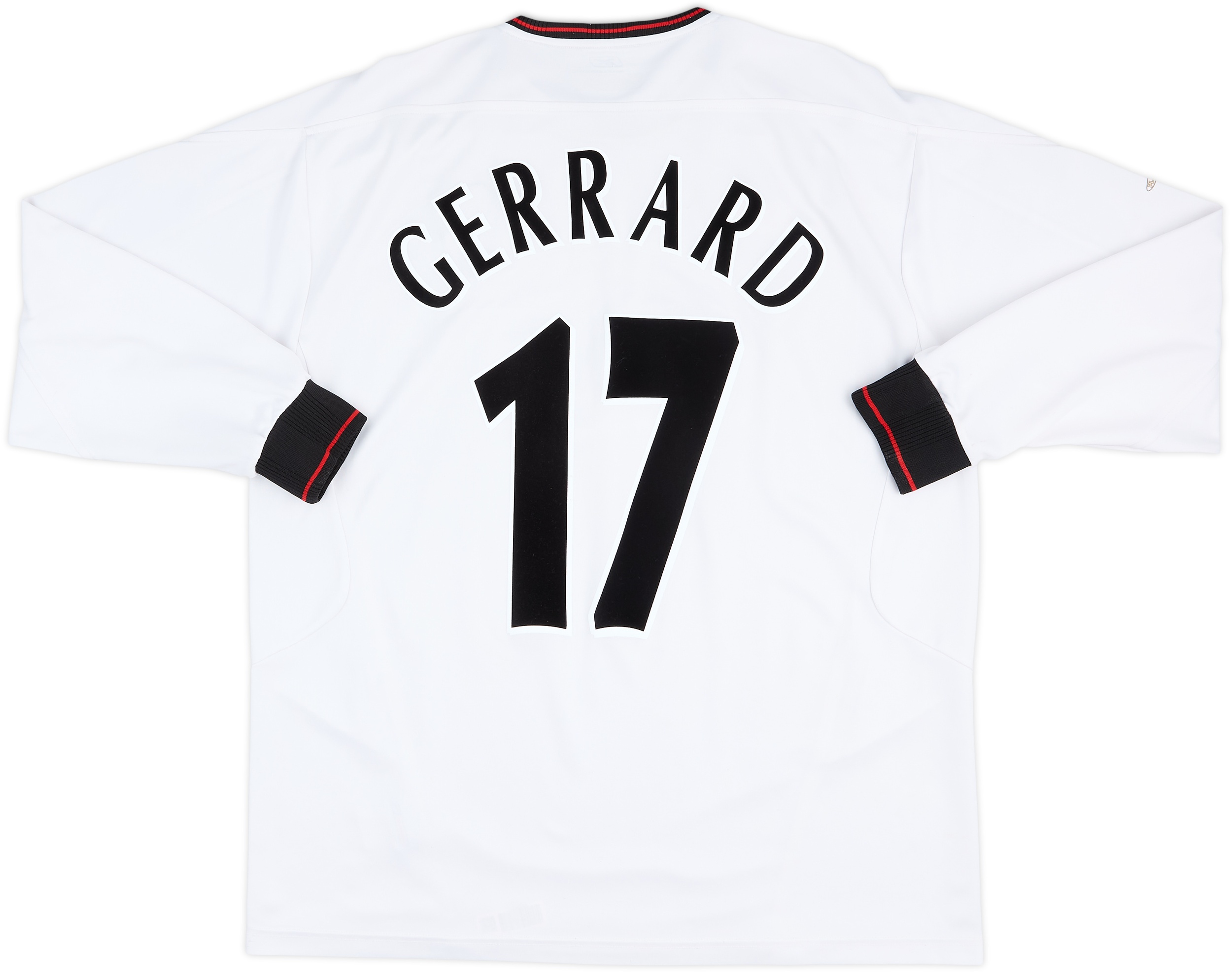 2003-04 Liverpool Away L/S Shirt Gerrard #17 - 8/10 - (XL)