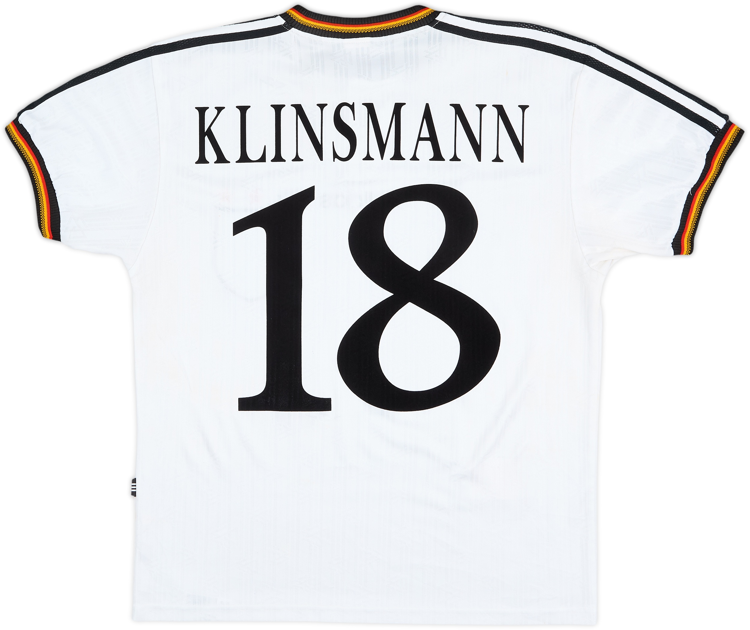 1996-98 Germany Home Shirt Klinsmann #18 - 6/10 - (M)