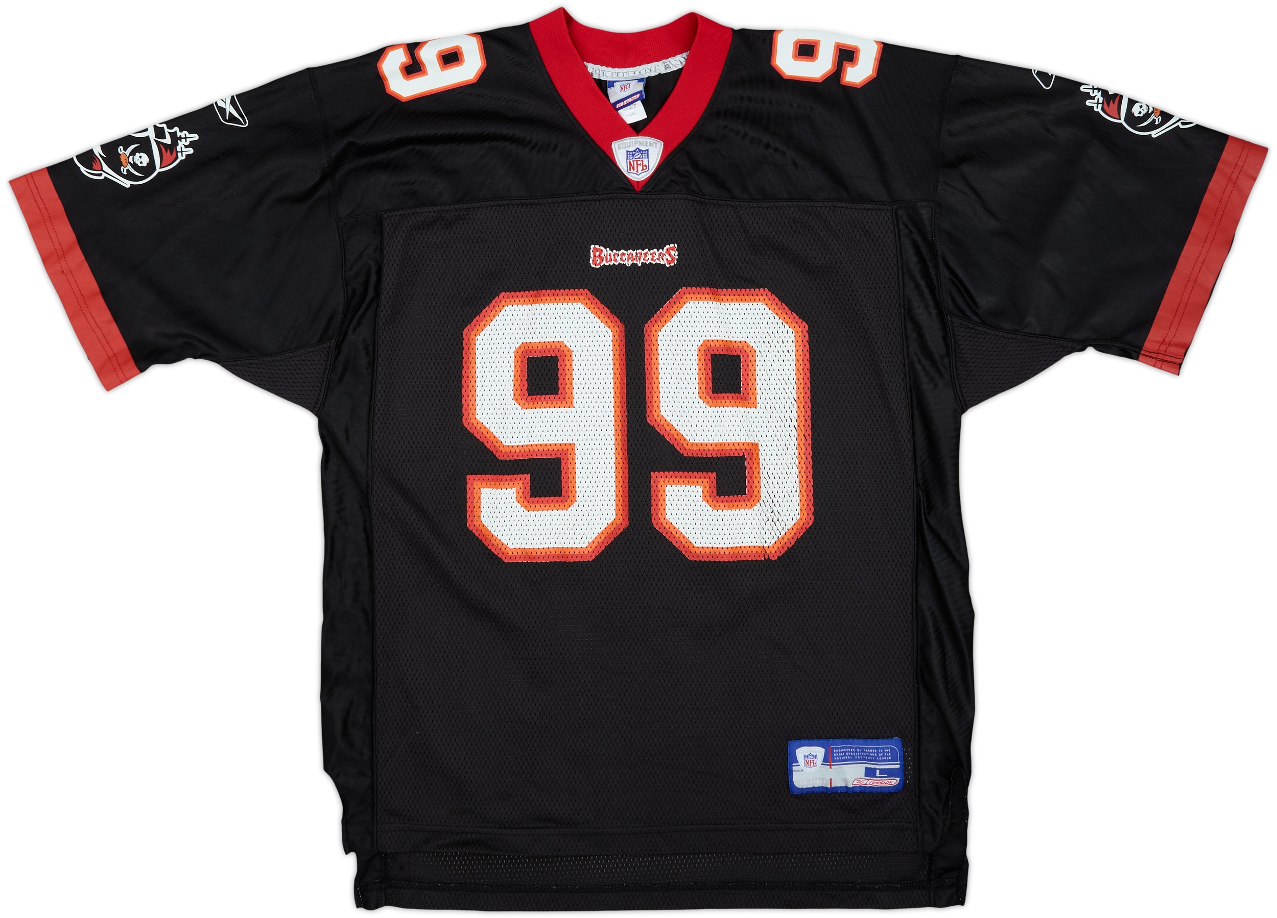 2002-03 Tampa Bay Buccaneers Sapp #99 Reebok On Field Alternate