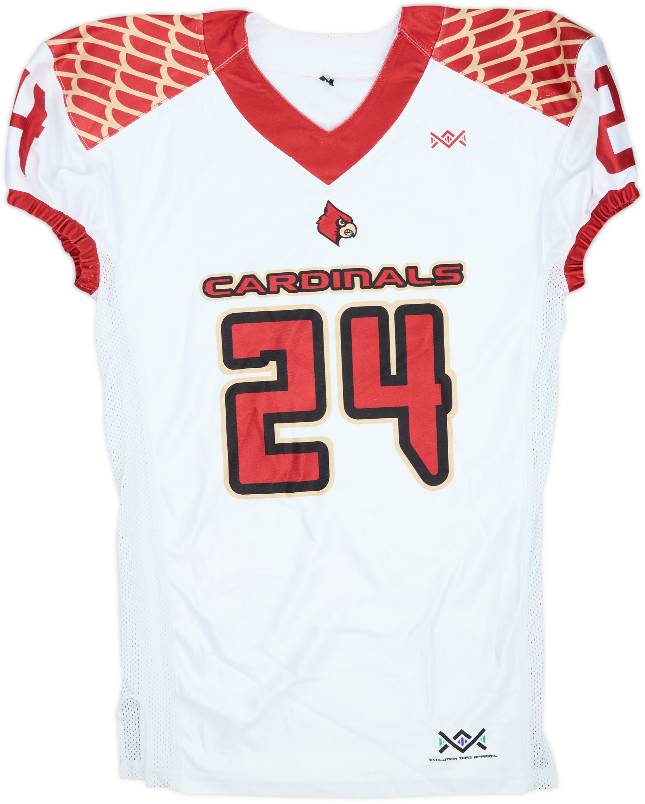 2002 Louisville Cardinals Beckford #24 Evolution Authentic Away