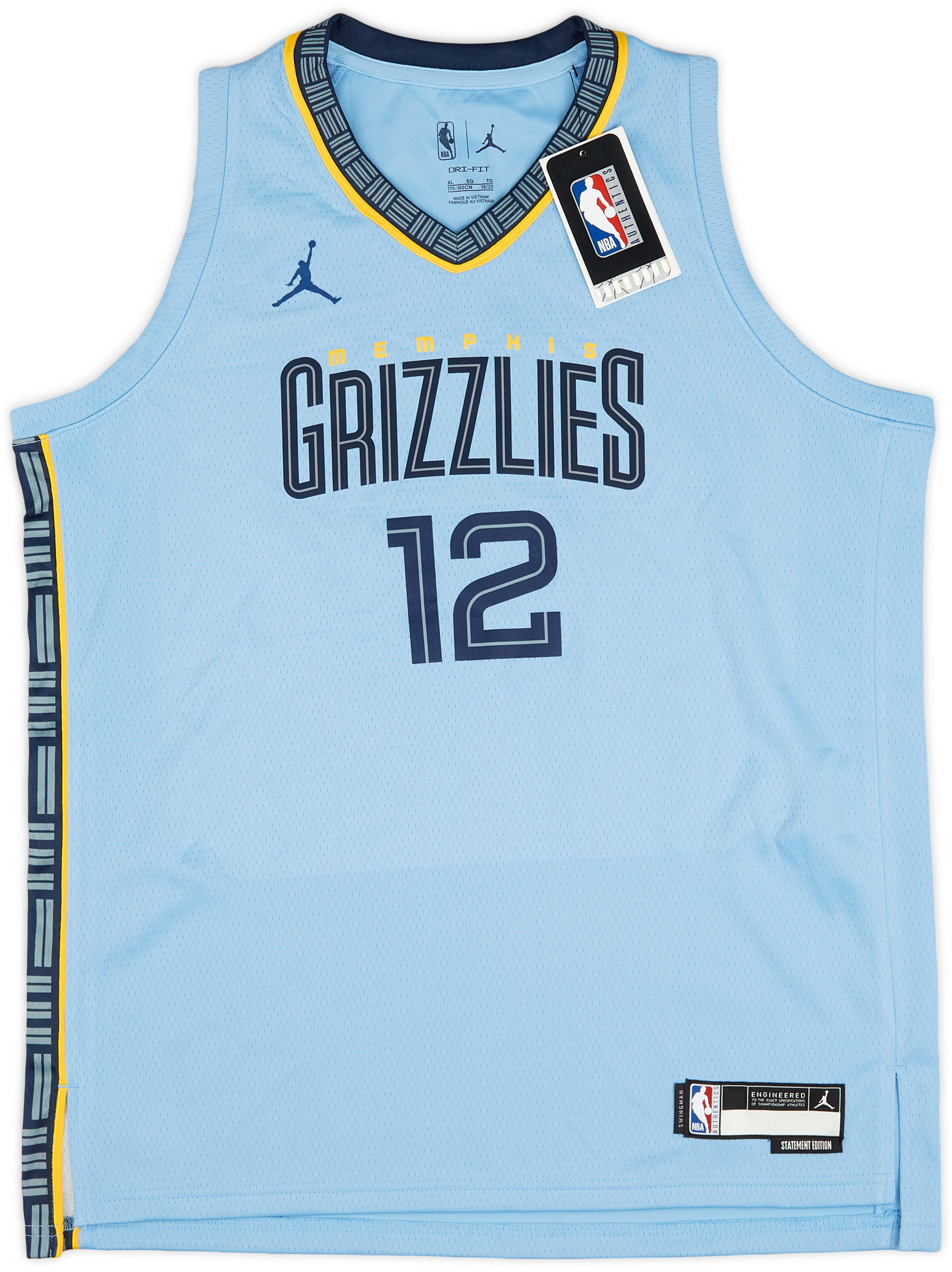  Outerstuff Ja Morant Memphis Grizzlies Light Blue #12 Youth  8-20 Alternate Edition Swingman Player Jersey (8) : Sports & Outdoors