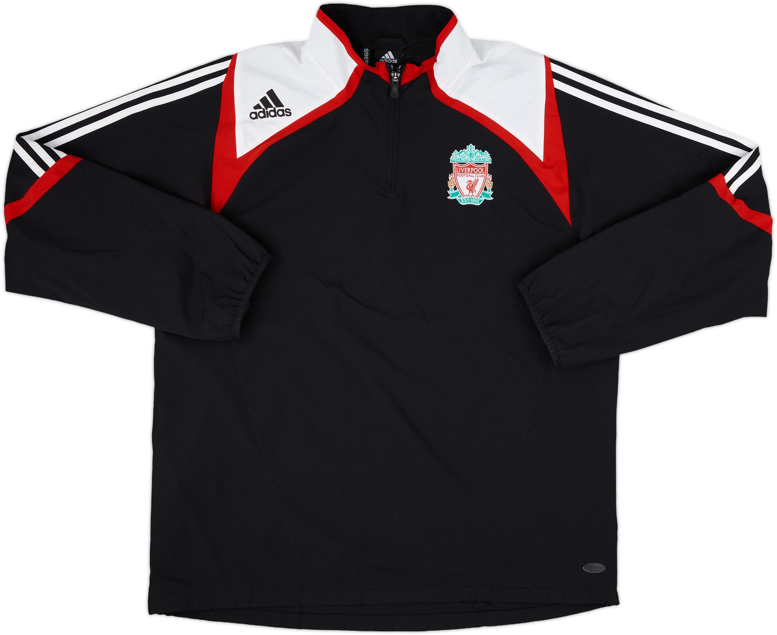 2007-08 Liverpool adidas 1/4 Zip Track Jacket - 10/10 - (L/XL)