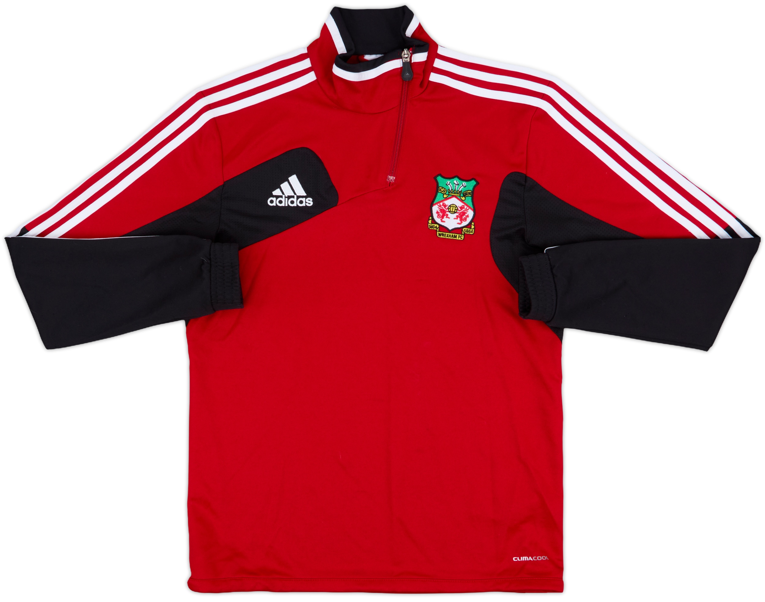 2012-13 Wrexham adidas 1/4 Zip Drill Top - 7/10 - (S)