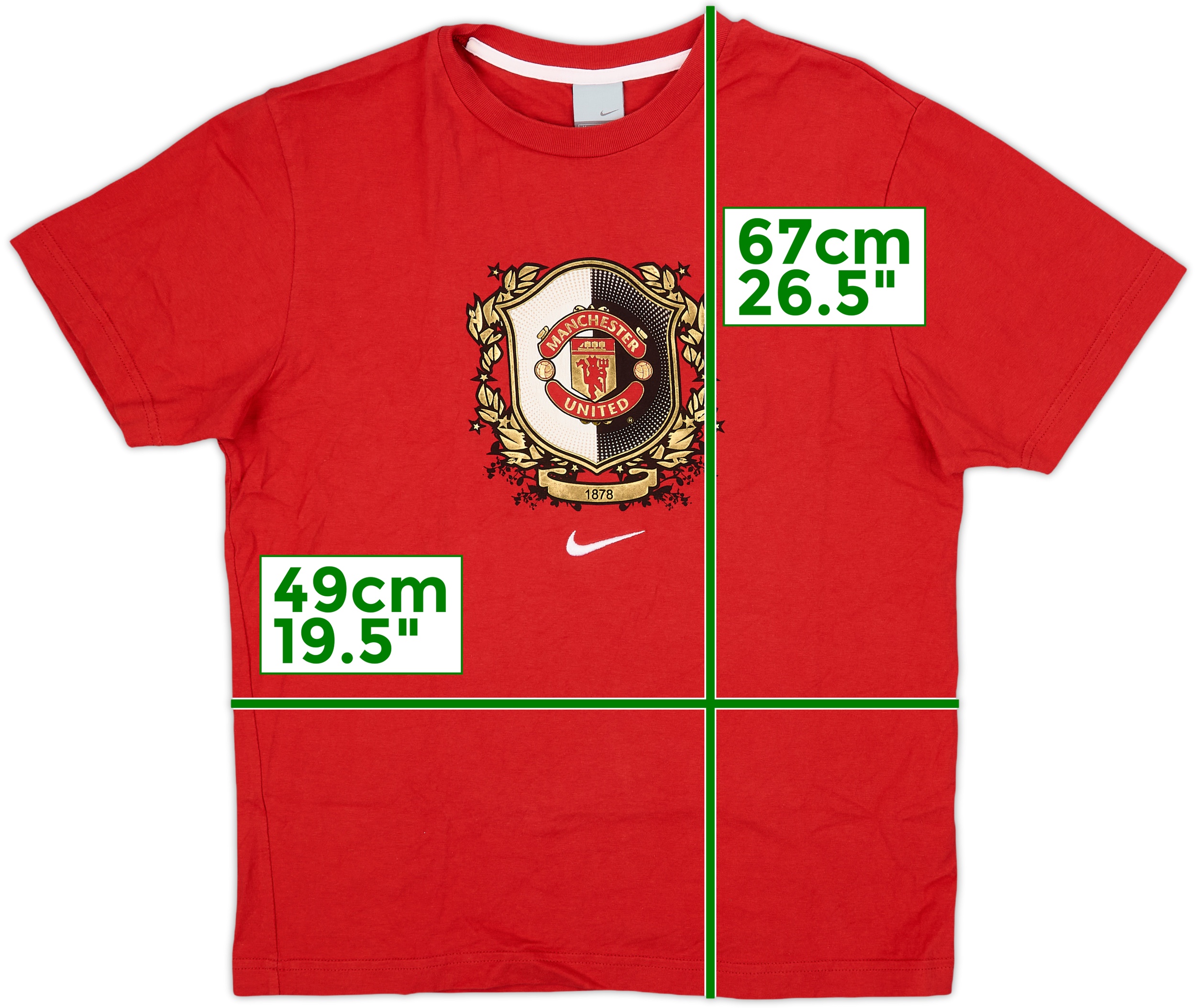 人気　希少Nike Manchester United チェック　Tシャツ 2009 NIKE MANCHESTER UNITED Checkered Soccer Jersey Kit